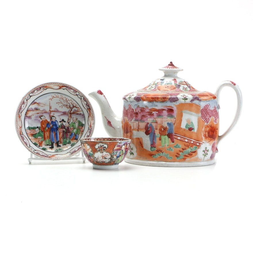 Chinese Porcelain Tea Set Pieces