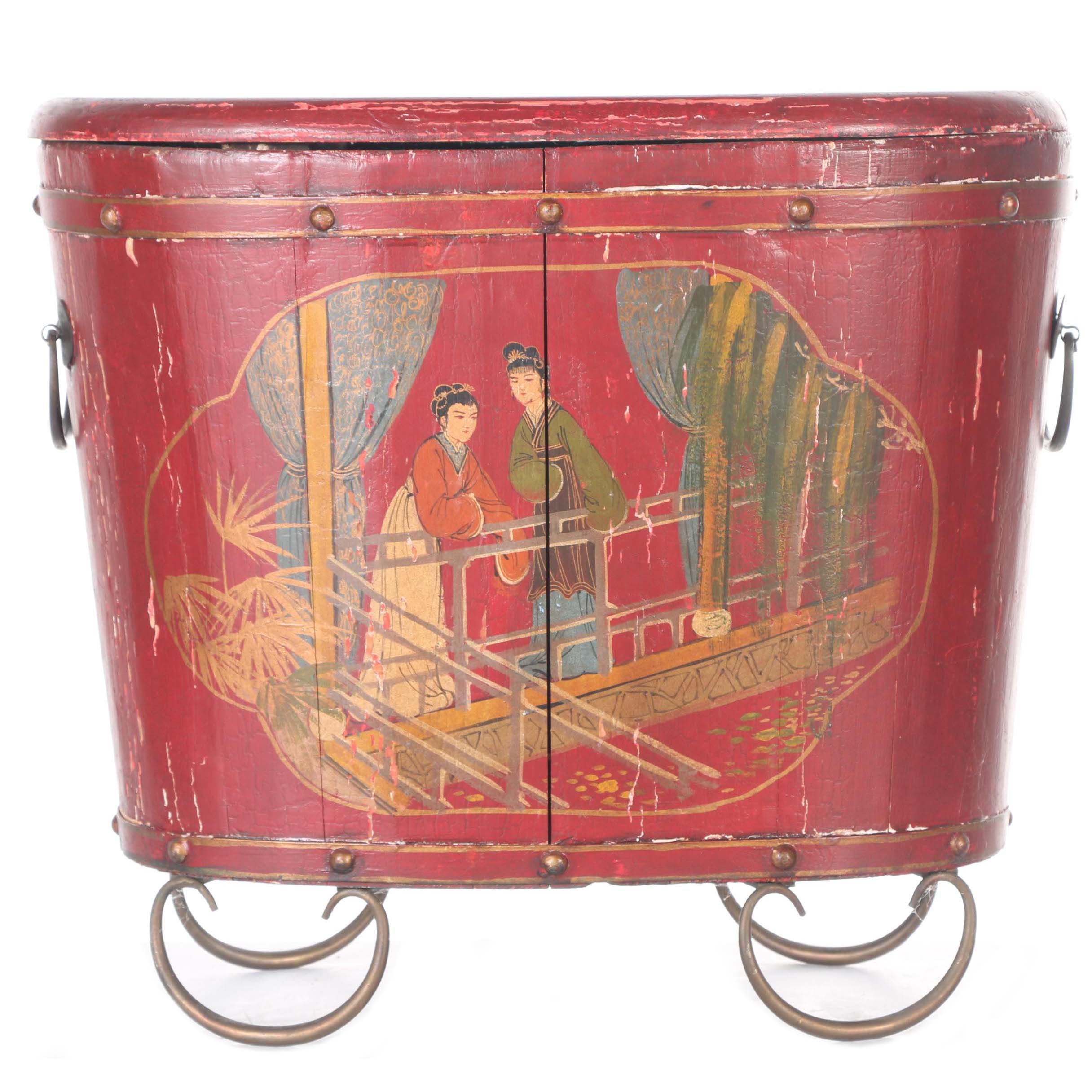 Chinese Inspired Hand Painted Box