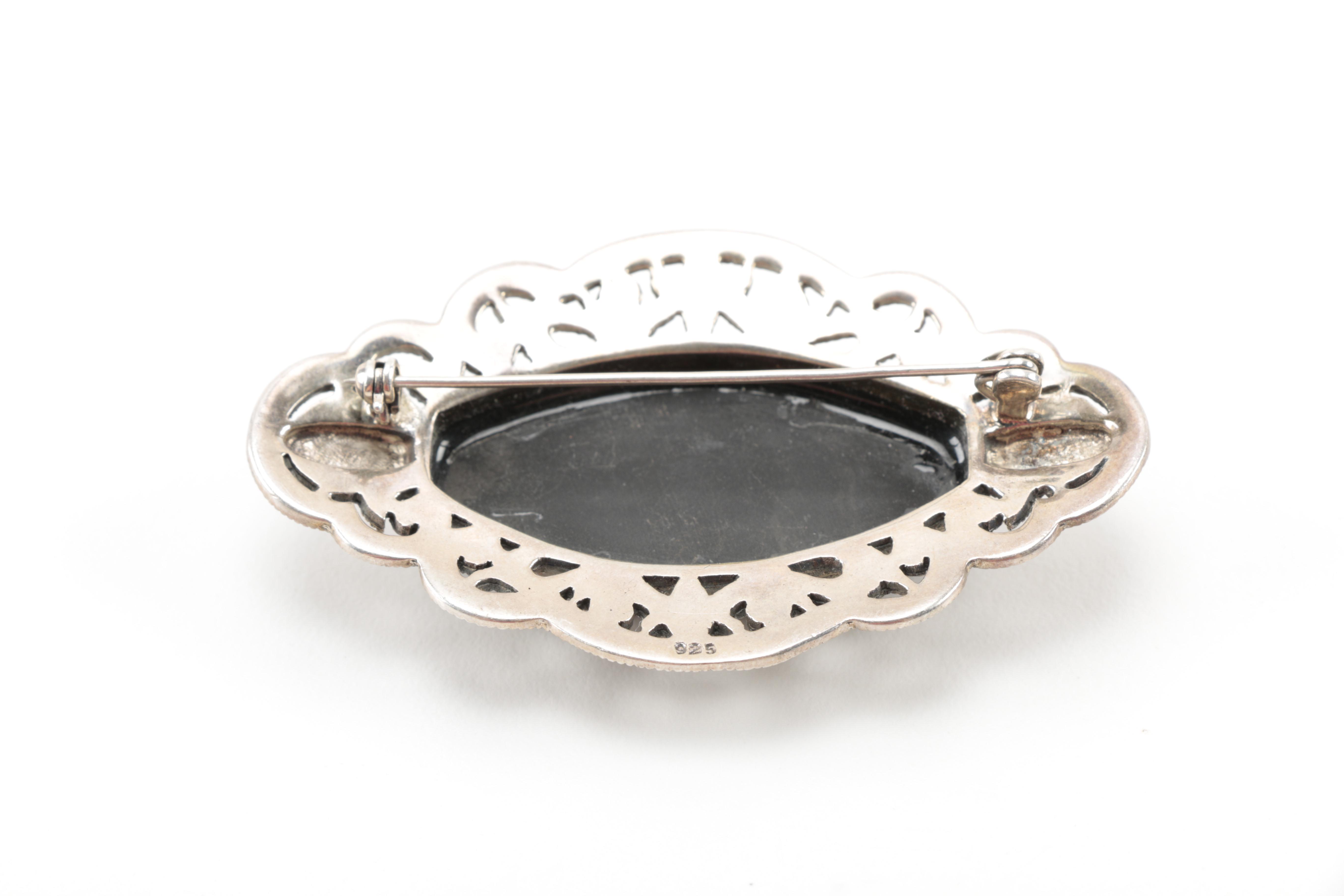 Sterling Silver Jewelry Including Judith Jack Earrings