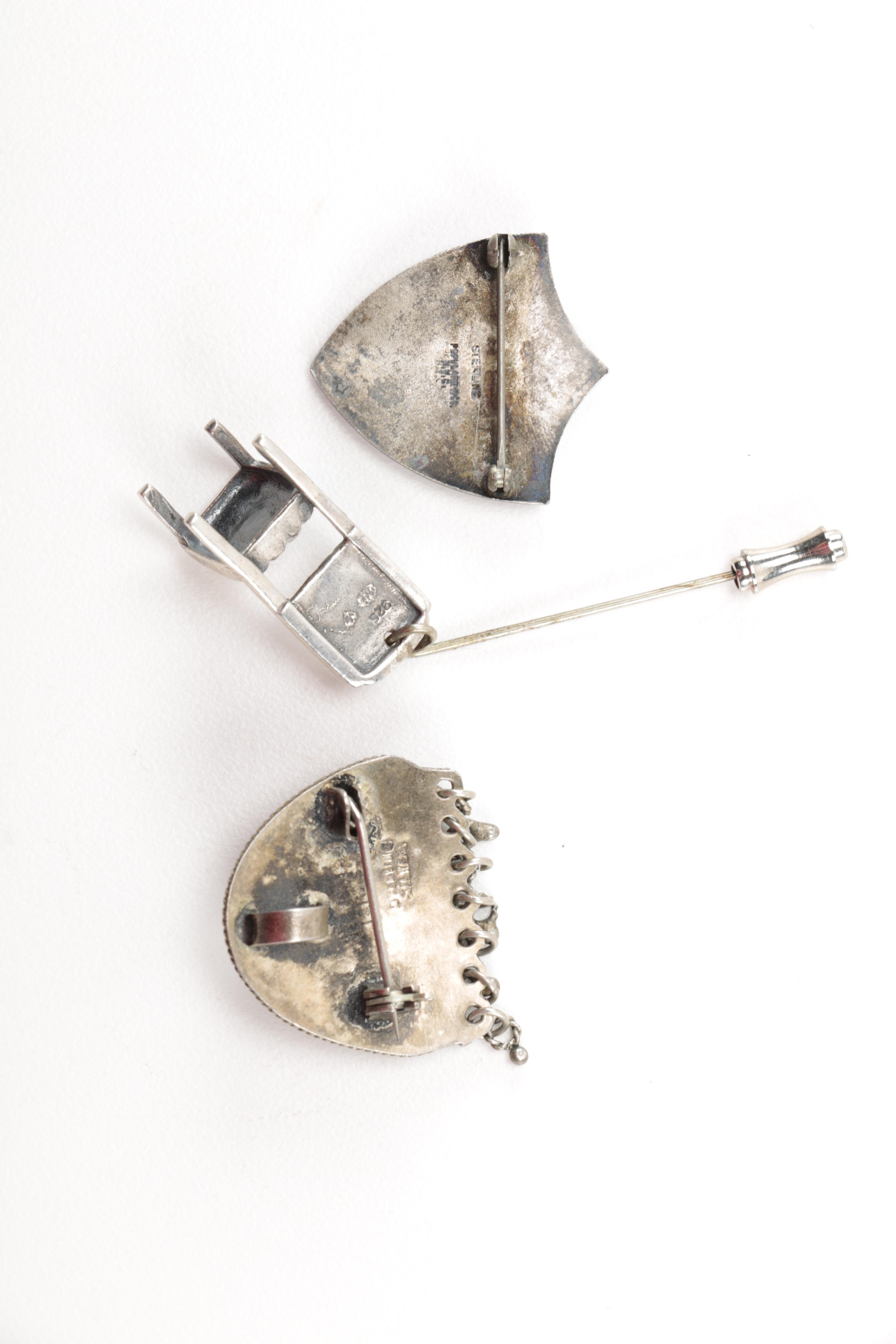 Vintage Sterling Silver Jewelry Including Victorian Silver Pieces