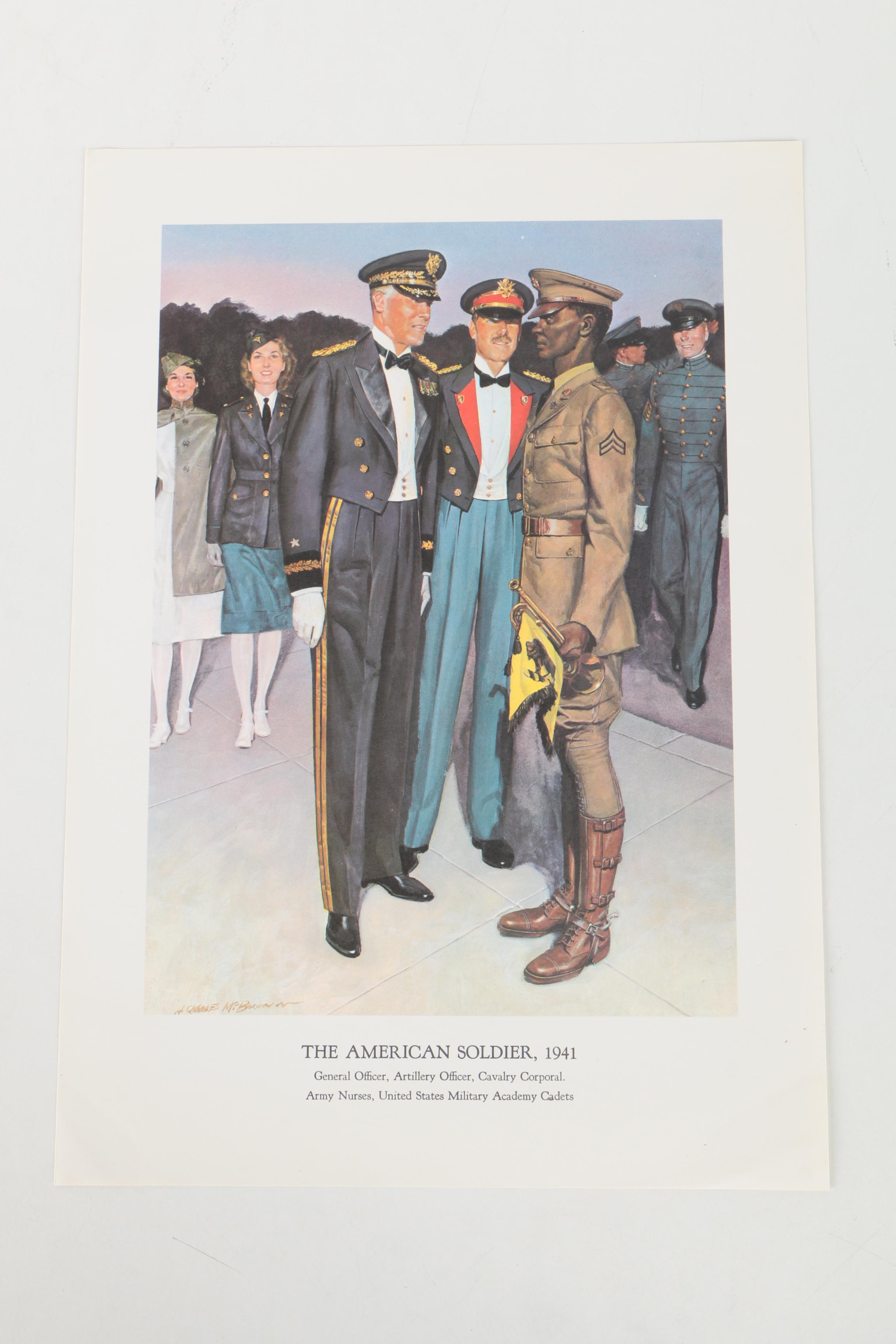 Collection of Vintage Prints From "The American Soldier" Series Issued by the U.S. Army