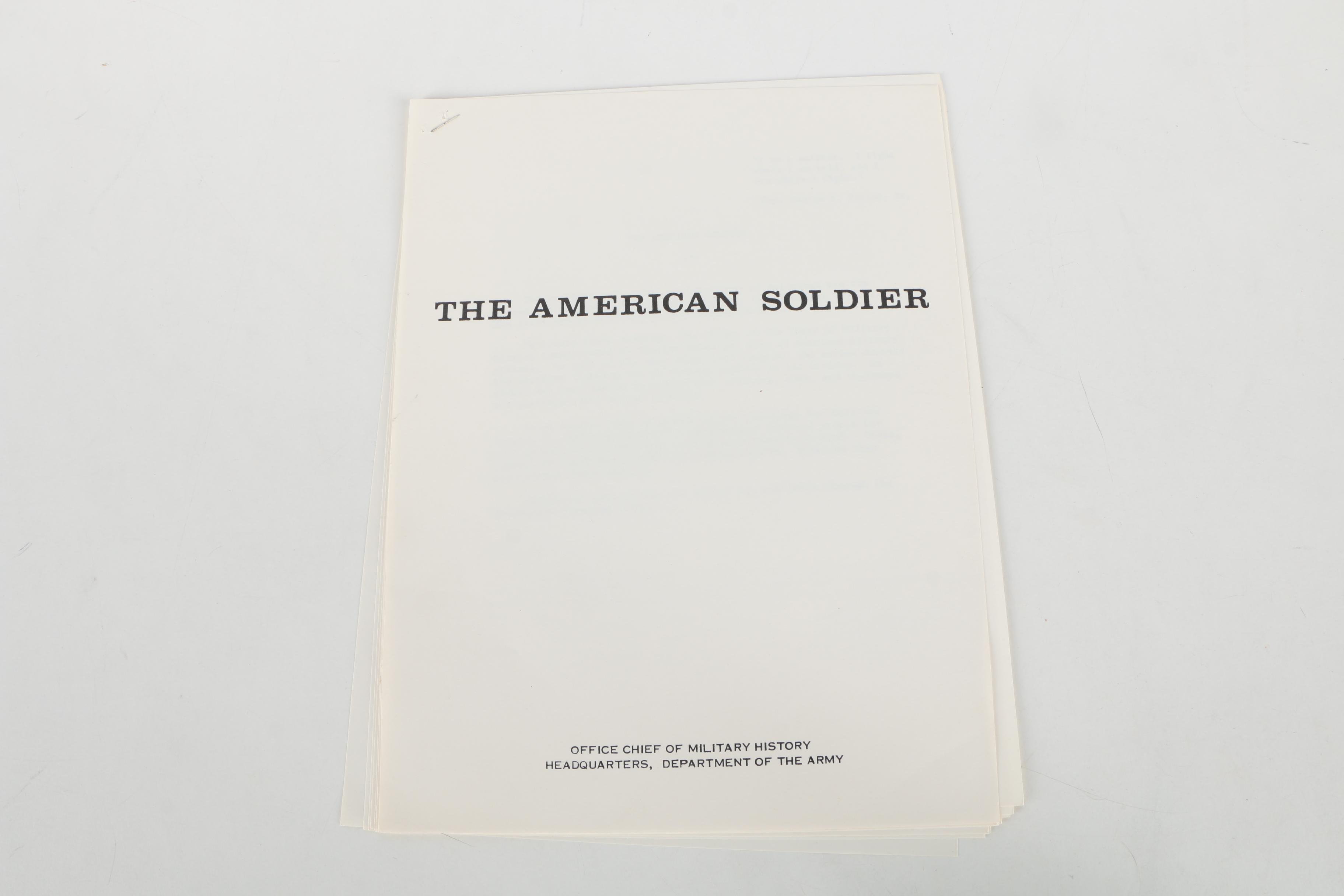 Collection of Vintage Prints From "The American Soldier" Series Issued by the U.S. Army