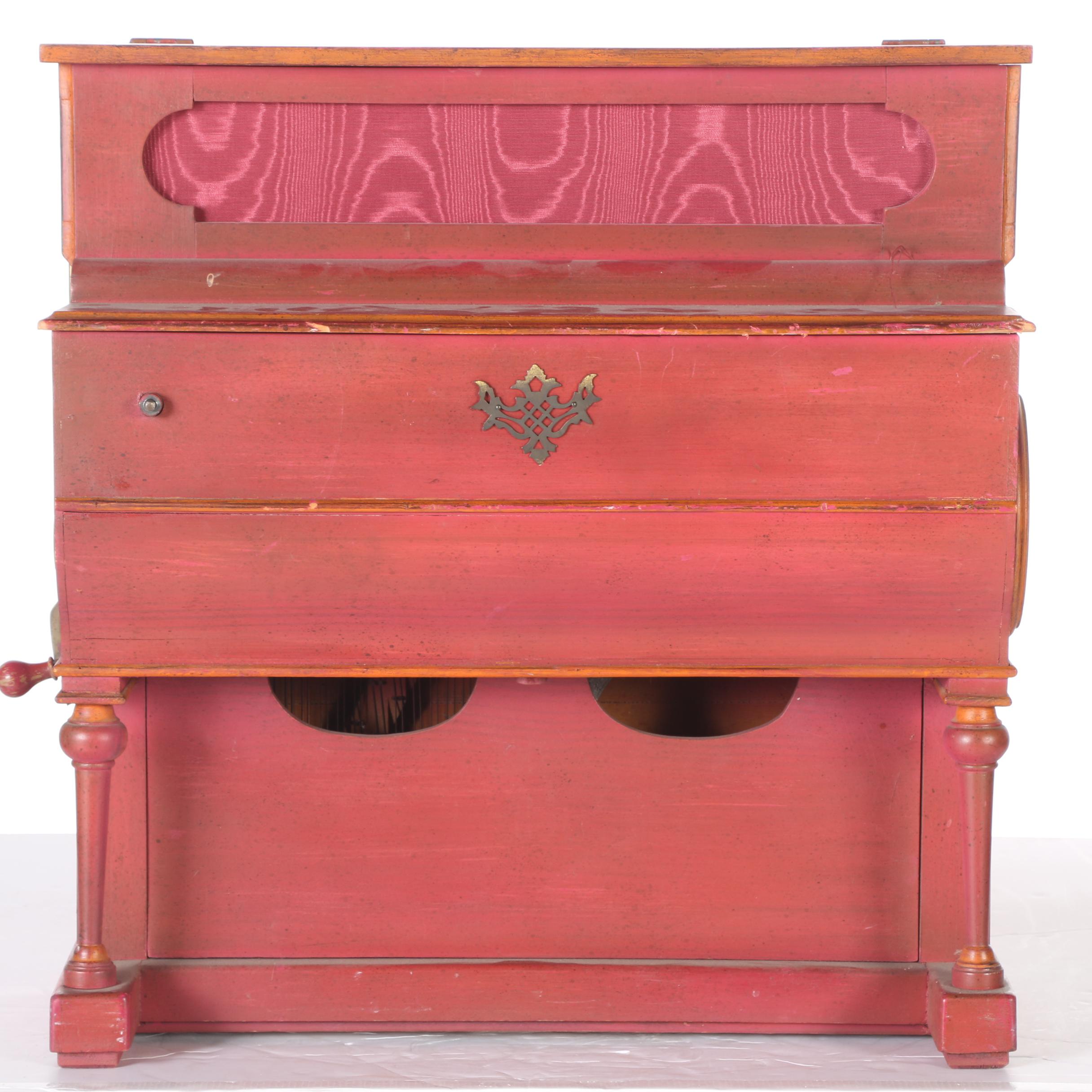 Spanish Enrique Salva Mane Barrel or Roller Piano