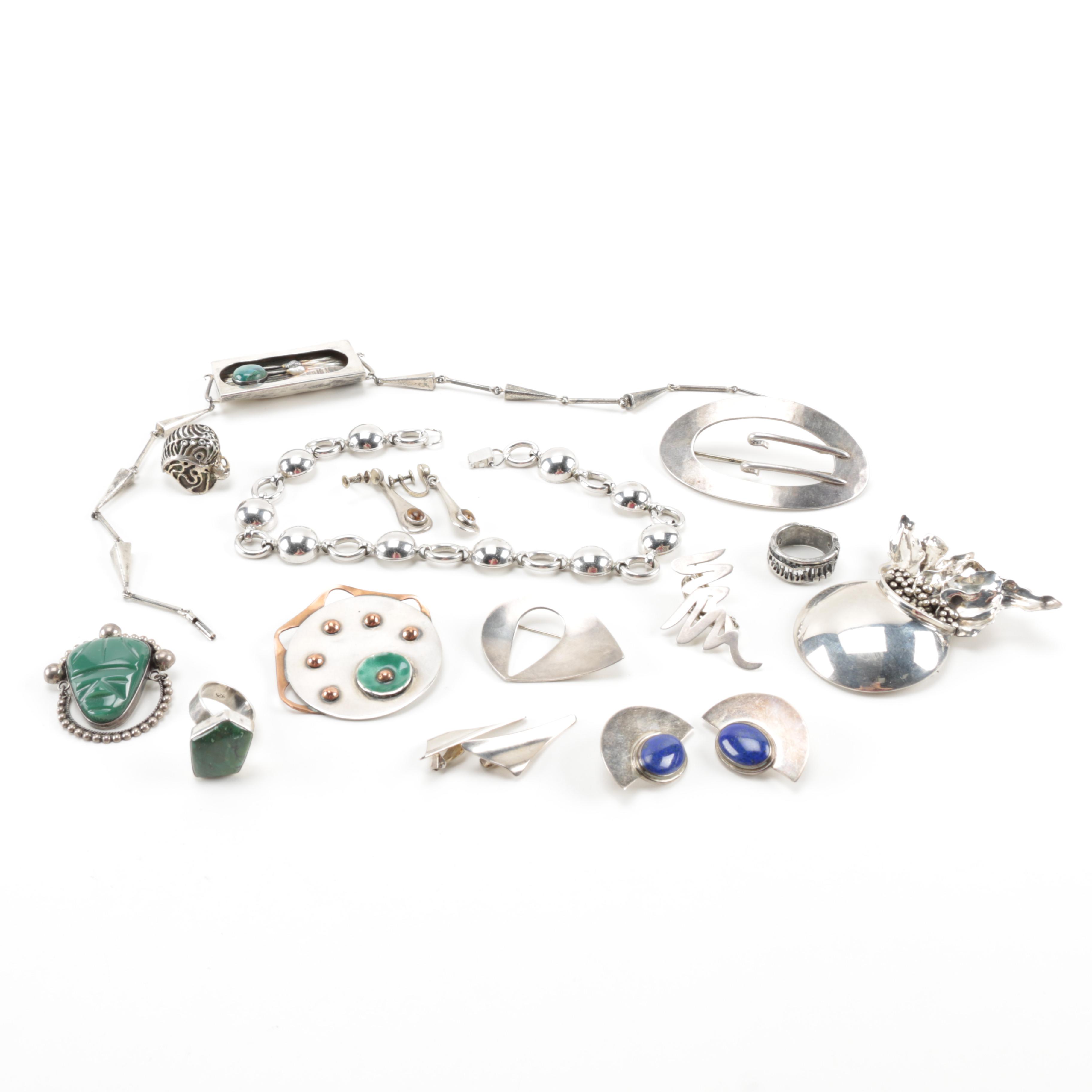 Assortment of Sterling Silver Jewelry