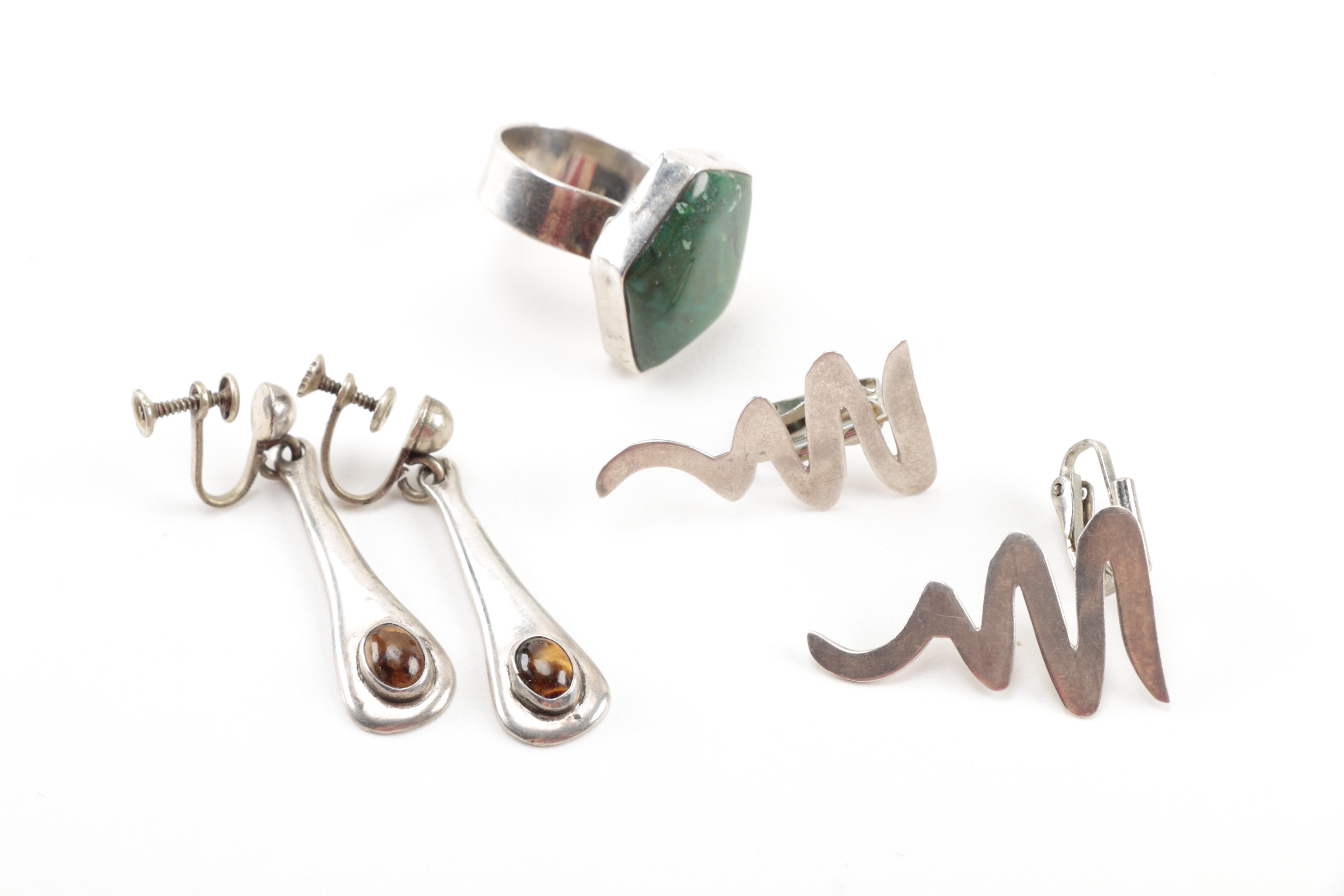 Assortment of Sterling Silver Jewelry