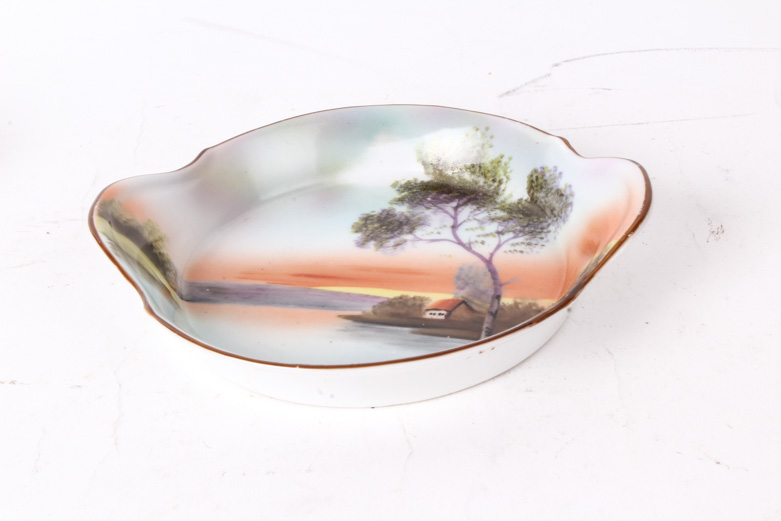 Collection of Assorted Vintage Porcelain Serveware including Noritake and T. Limoge