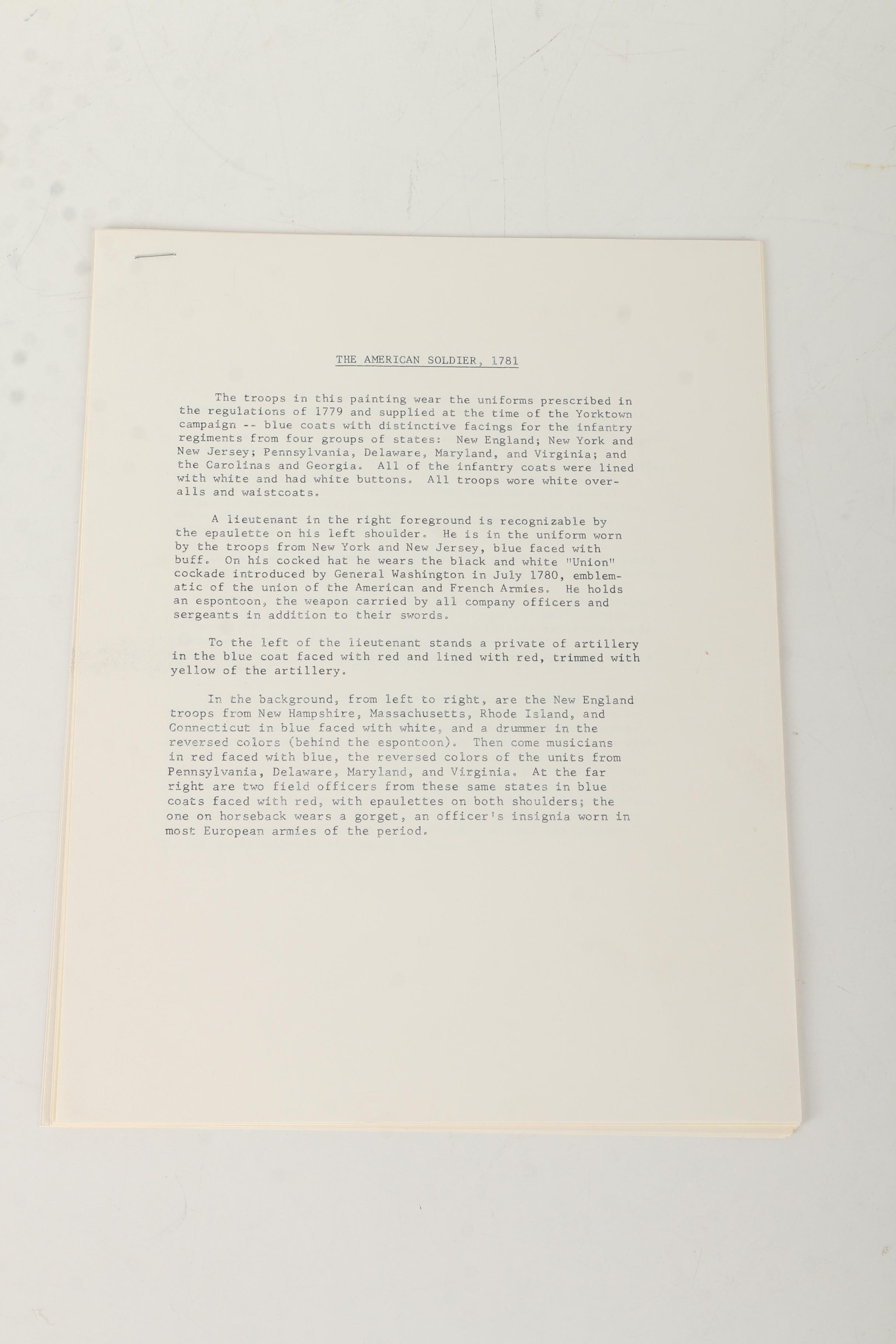 Collection of Vintage Prints From "The American Soldier" Series Issued by the U.S. Army