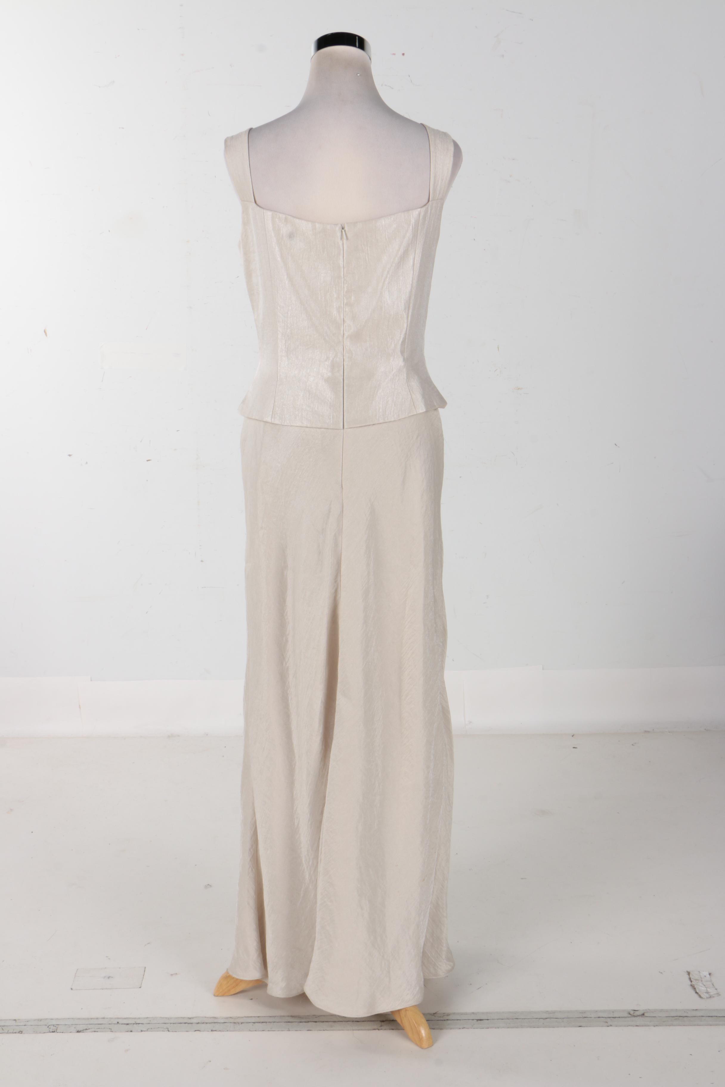 KM Collections by Milla Bell Formal Dress and Matching Shrug