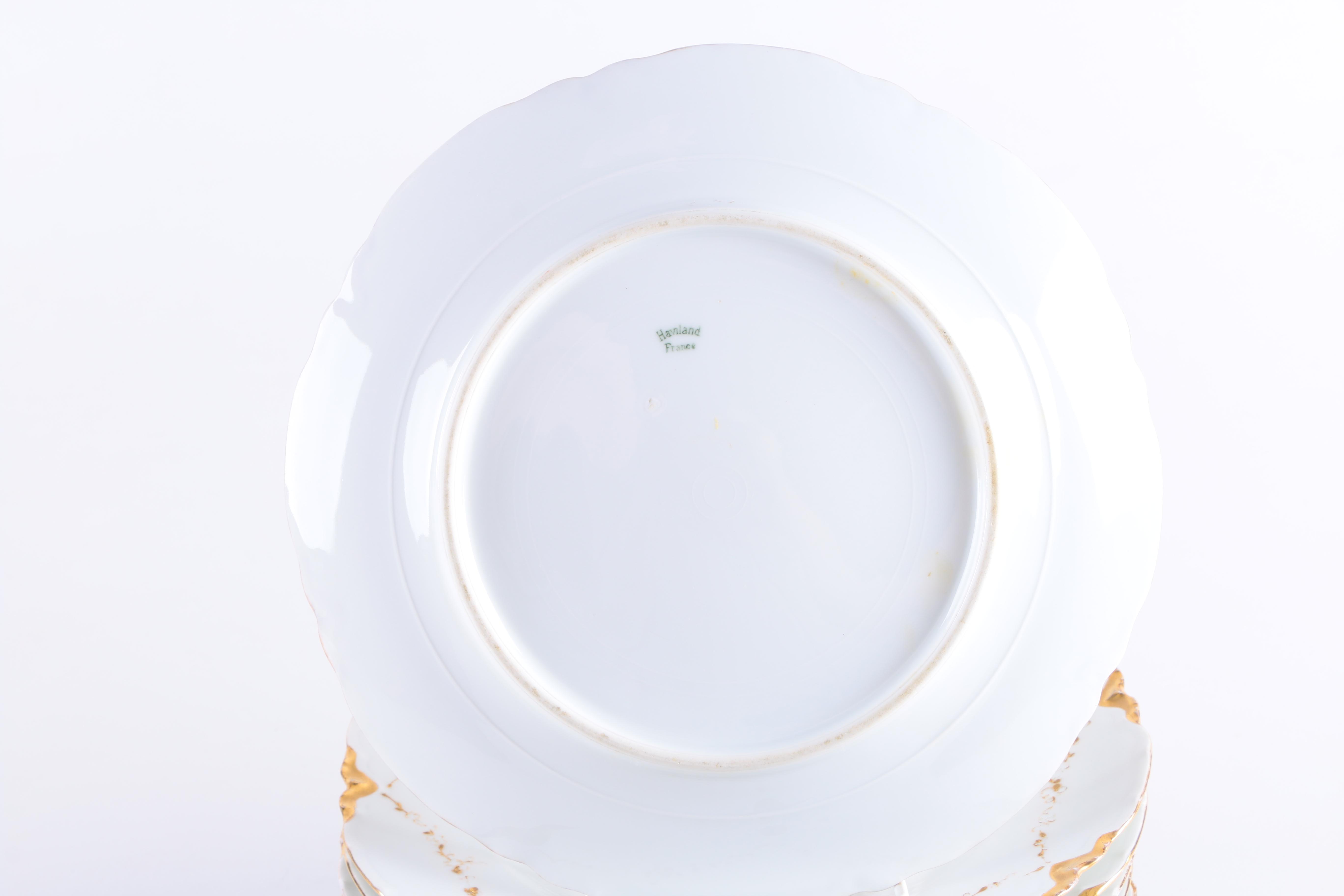 Haviland & Co. Gold Tone Porcelain Dinnerware