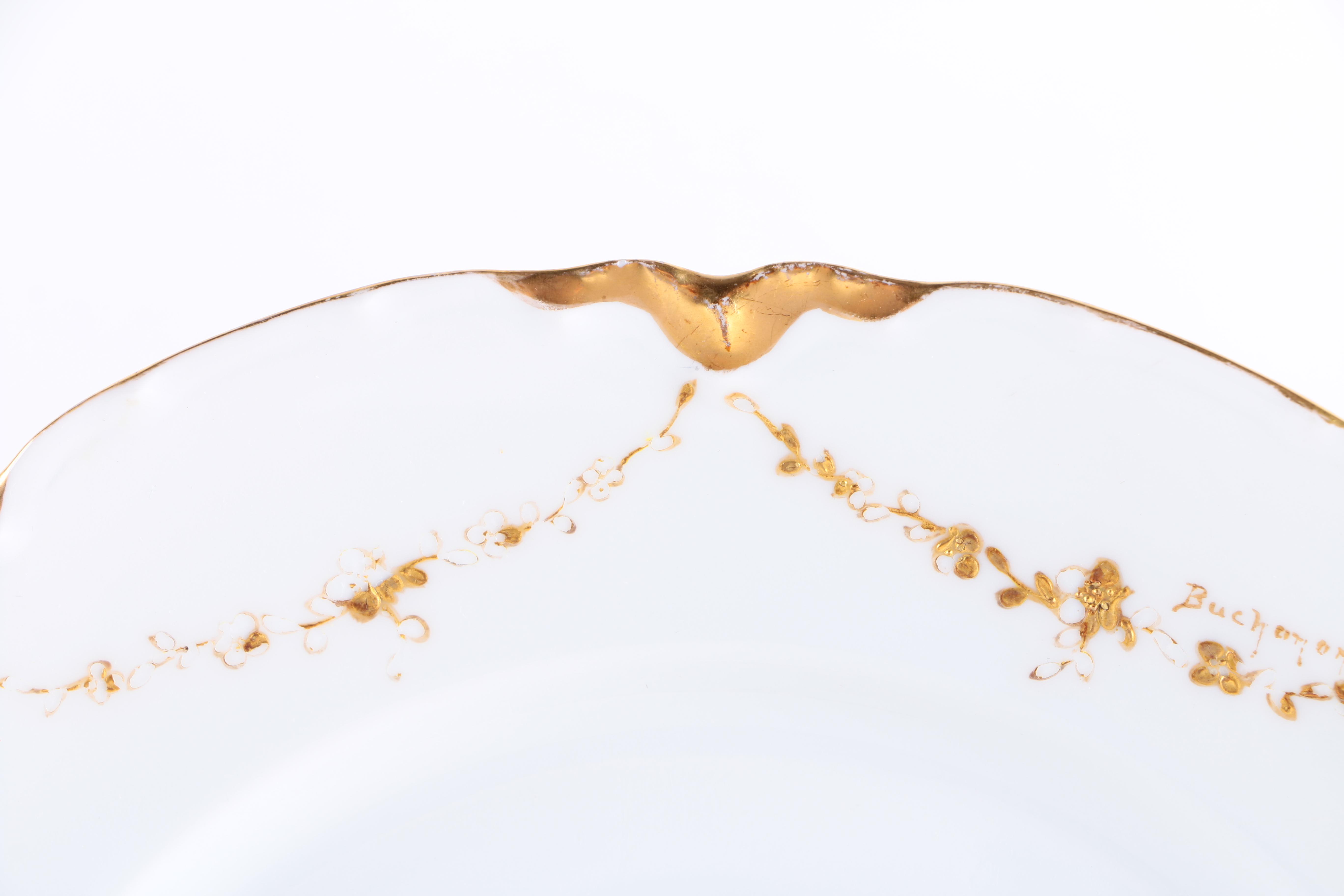 Haviland & Co. Gold Tone Porcelain Dinnerware