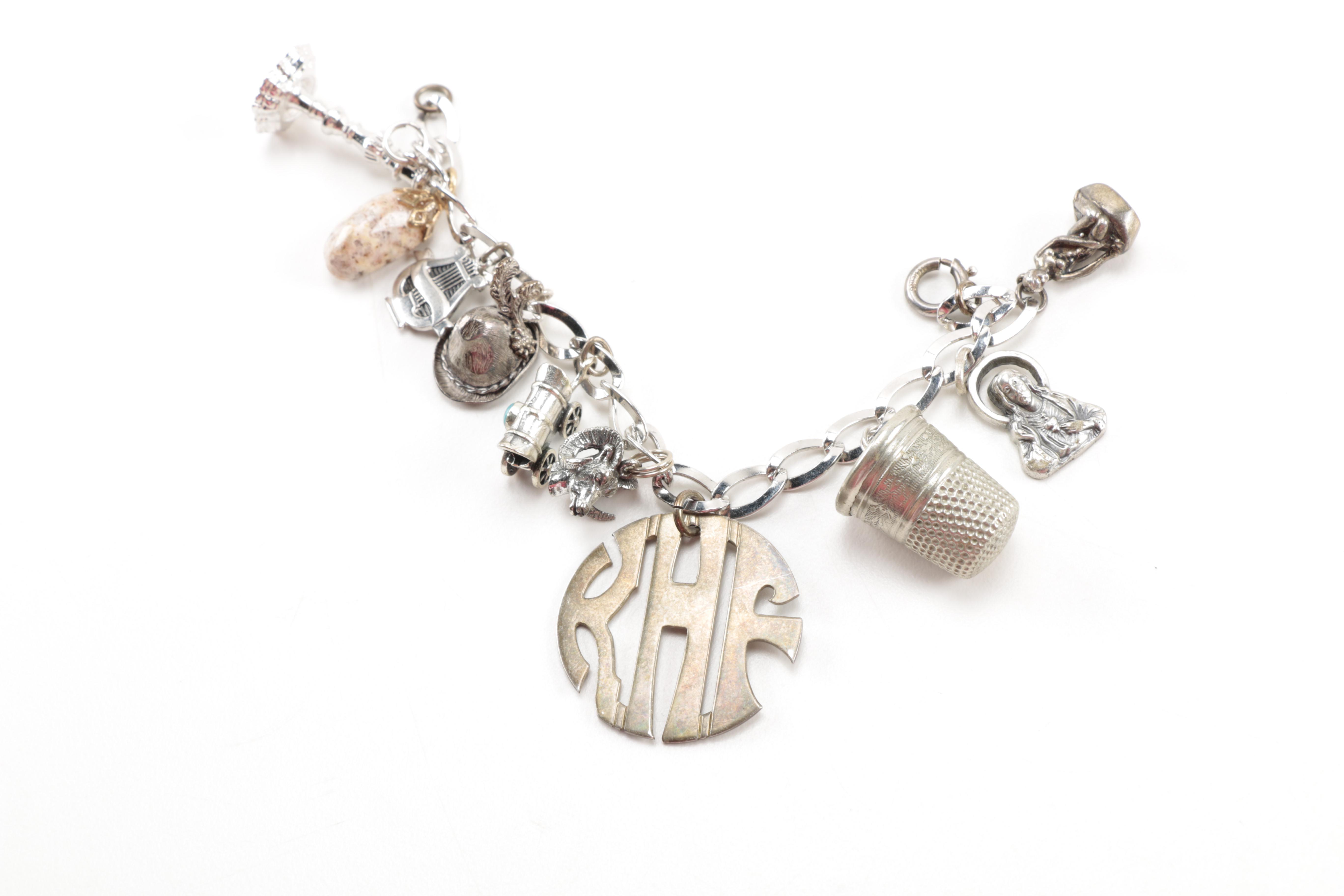 Sterling Charm Bracelets and Loose Charms