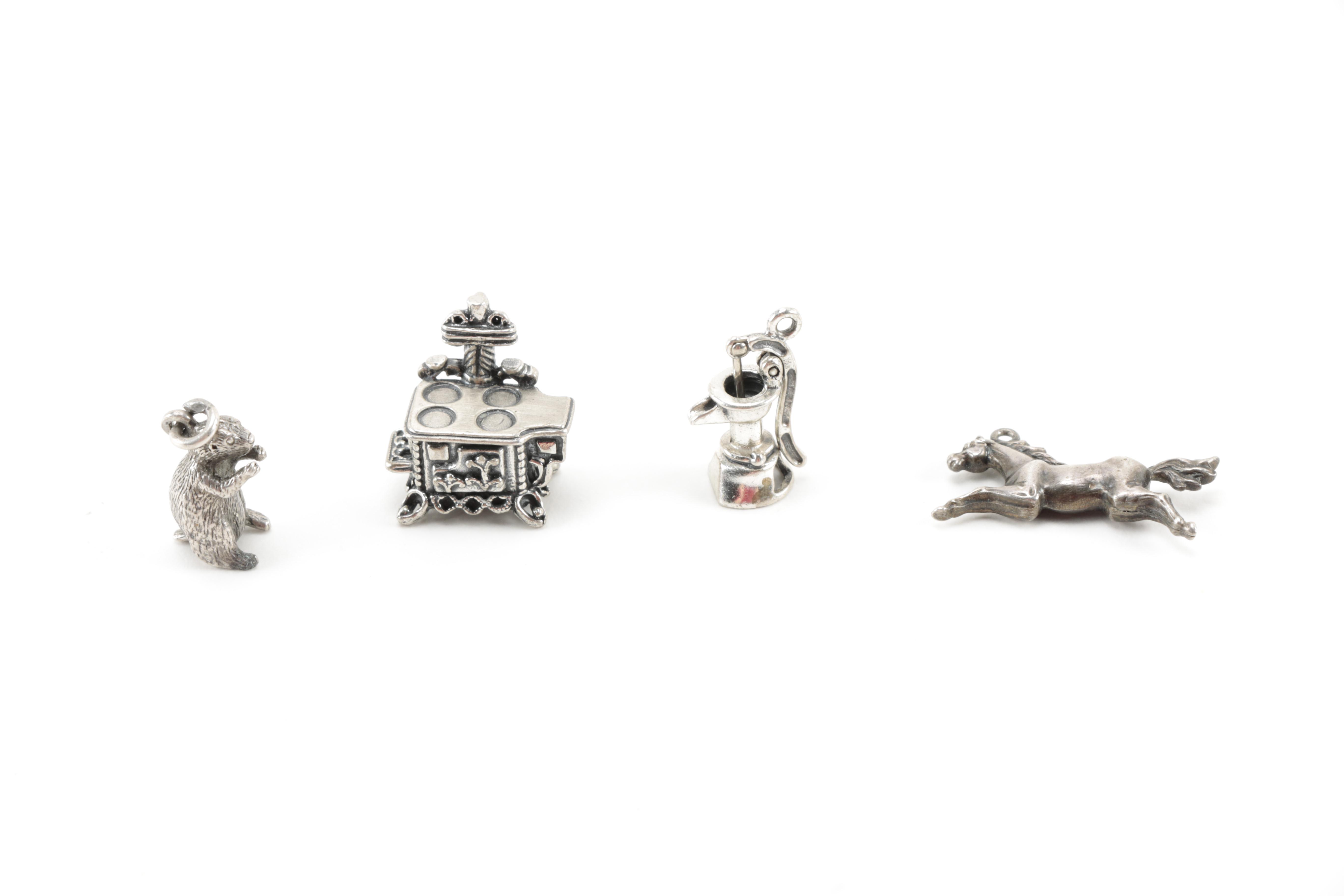 Sterling Charm Bracelets and Loose Charms