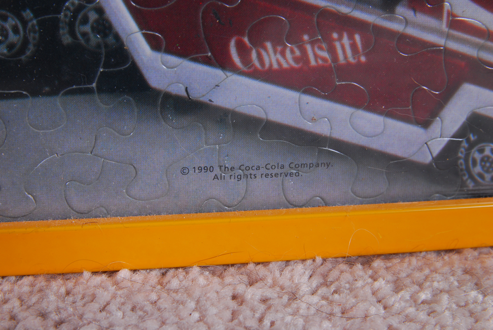 Framed Coca-Cola Puzzle Poster
