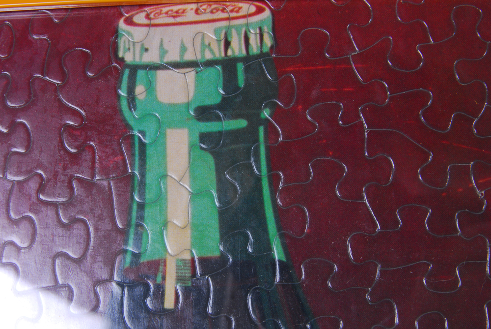 Framed Coca-Cola Puzzle Poster