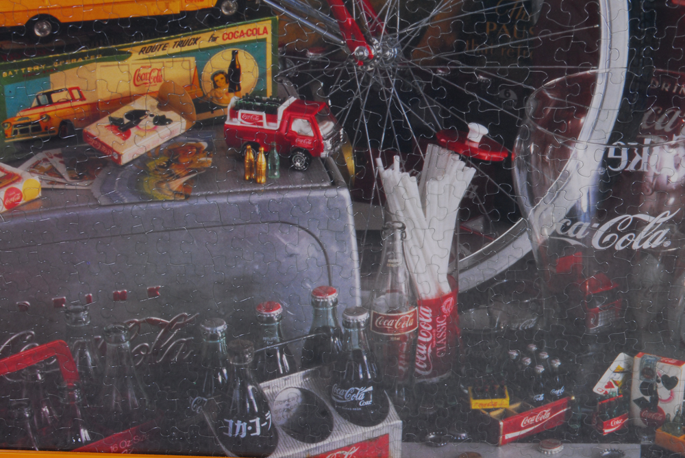 Framed Coca-Cola Puzzle Poster