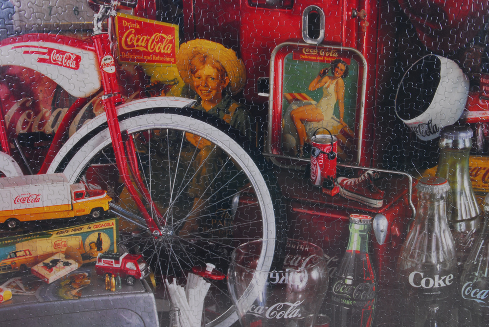 Framed Coca-Cola Puzzle Poster