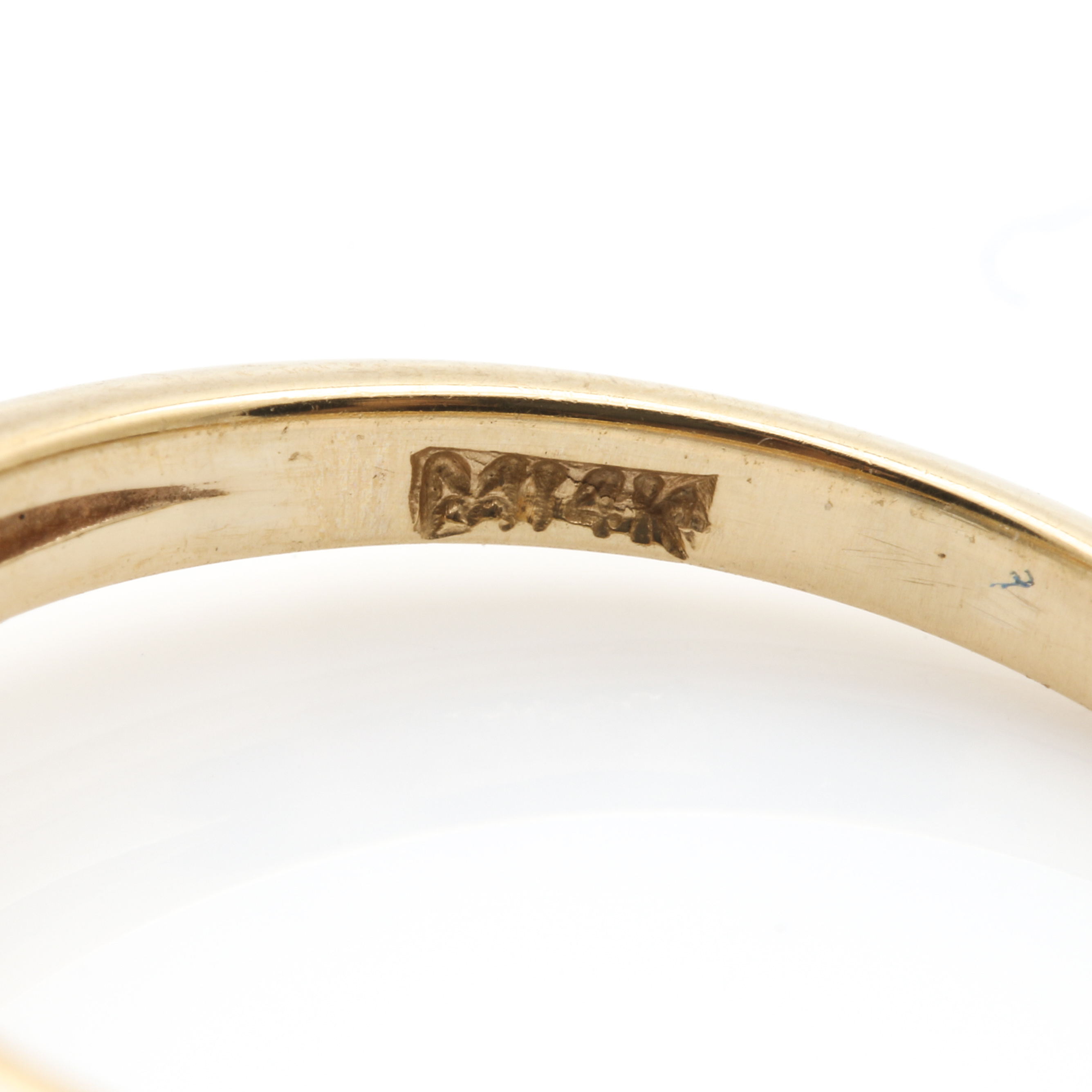 14K Yellow Gold Solitaire Diamond Ring