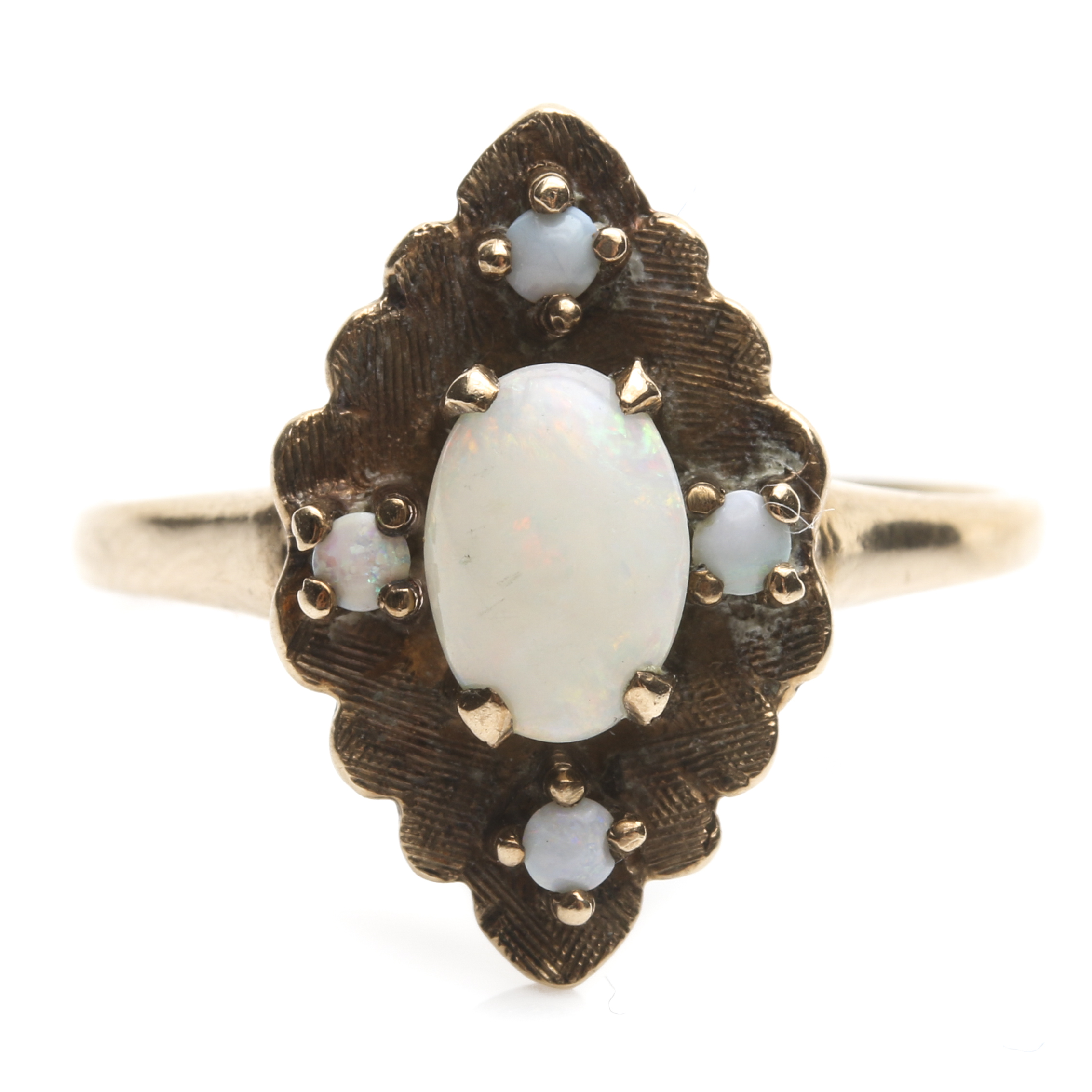 10K Yellow Gold Opal Ring