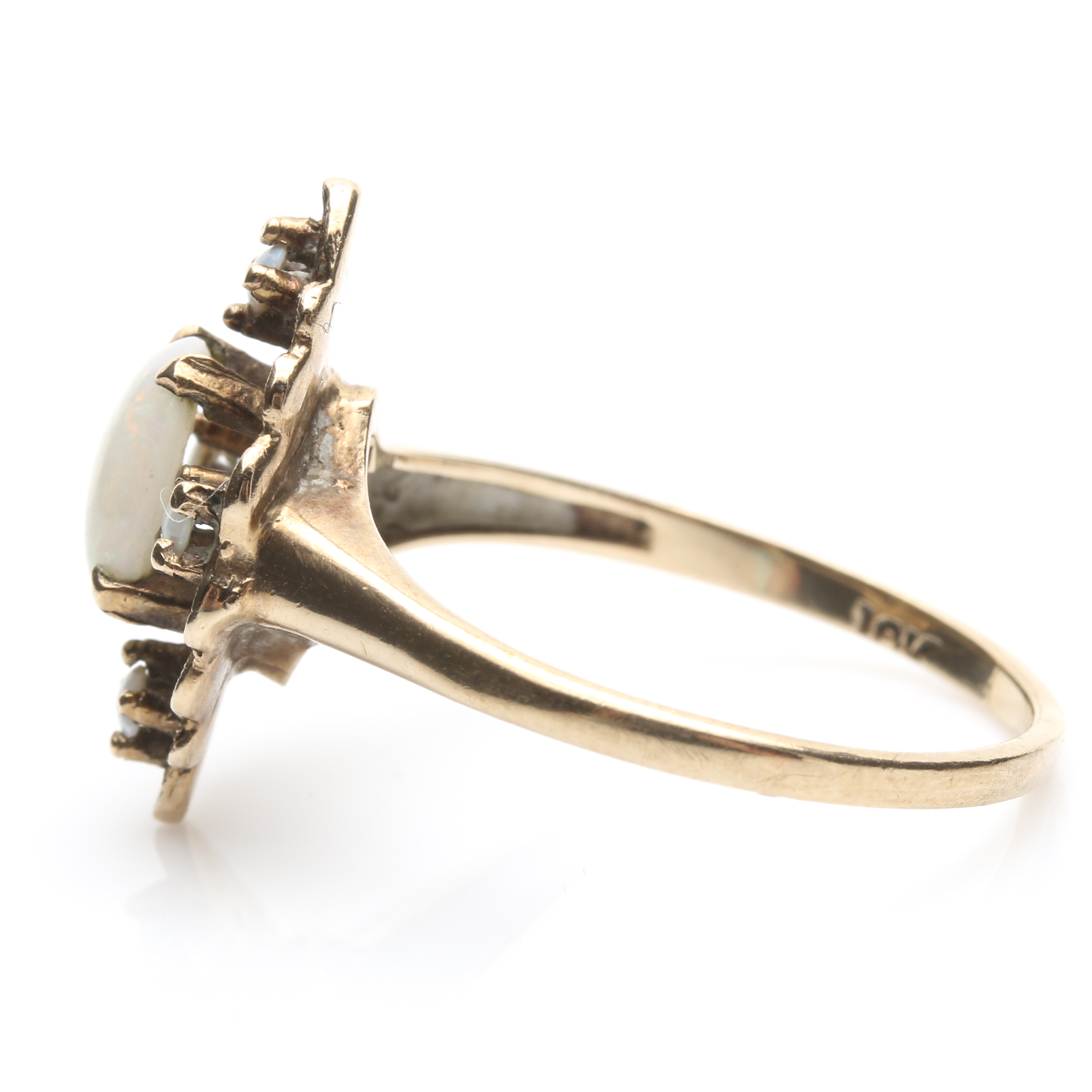 10K Yellow Gold Opal Ring