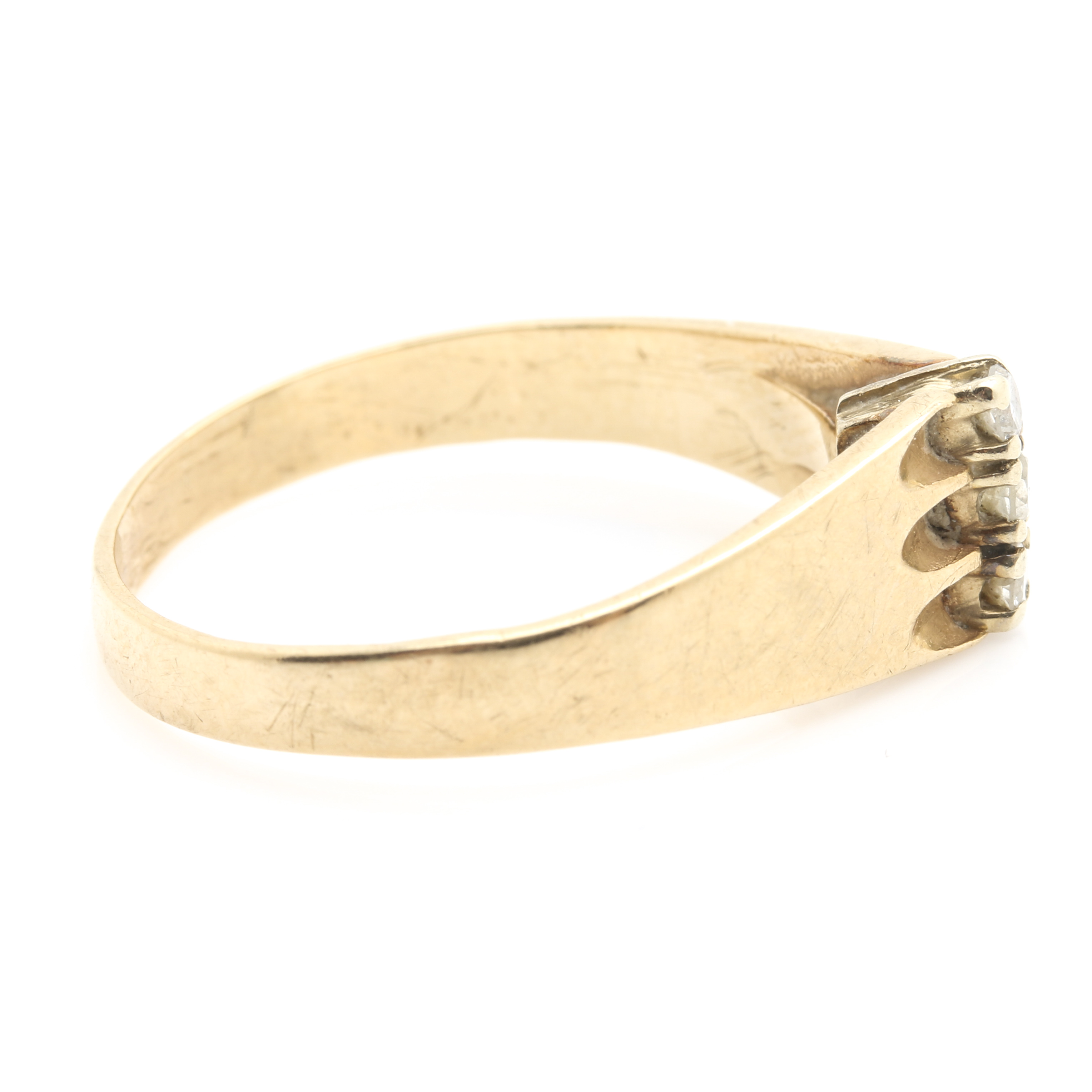 14K Yellow Gold Diamond Ring