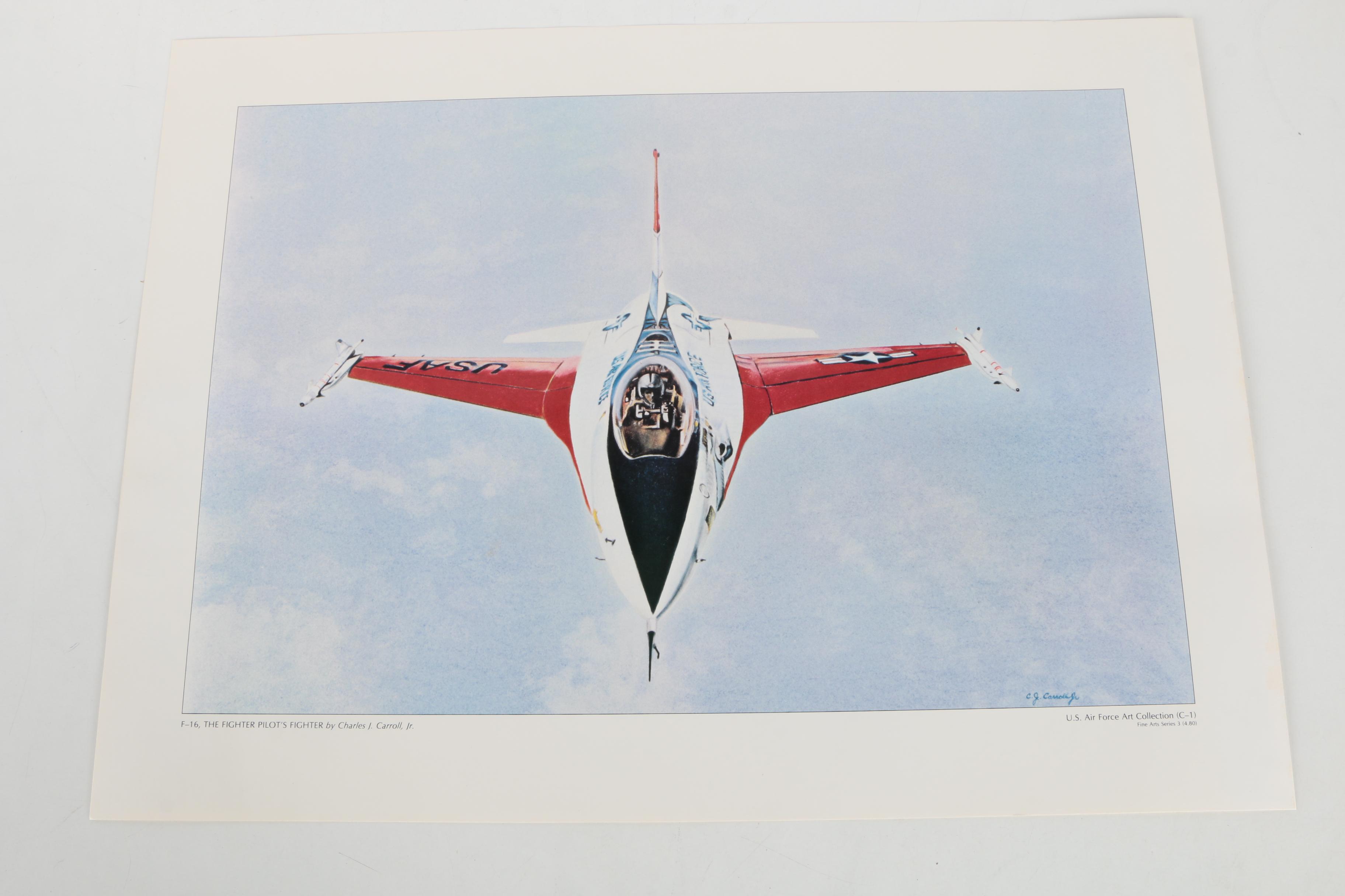 Grouping of Offset Lithographs on Paper of Aircraft From the United States Air Force Collection