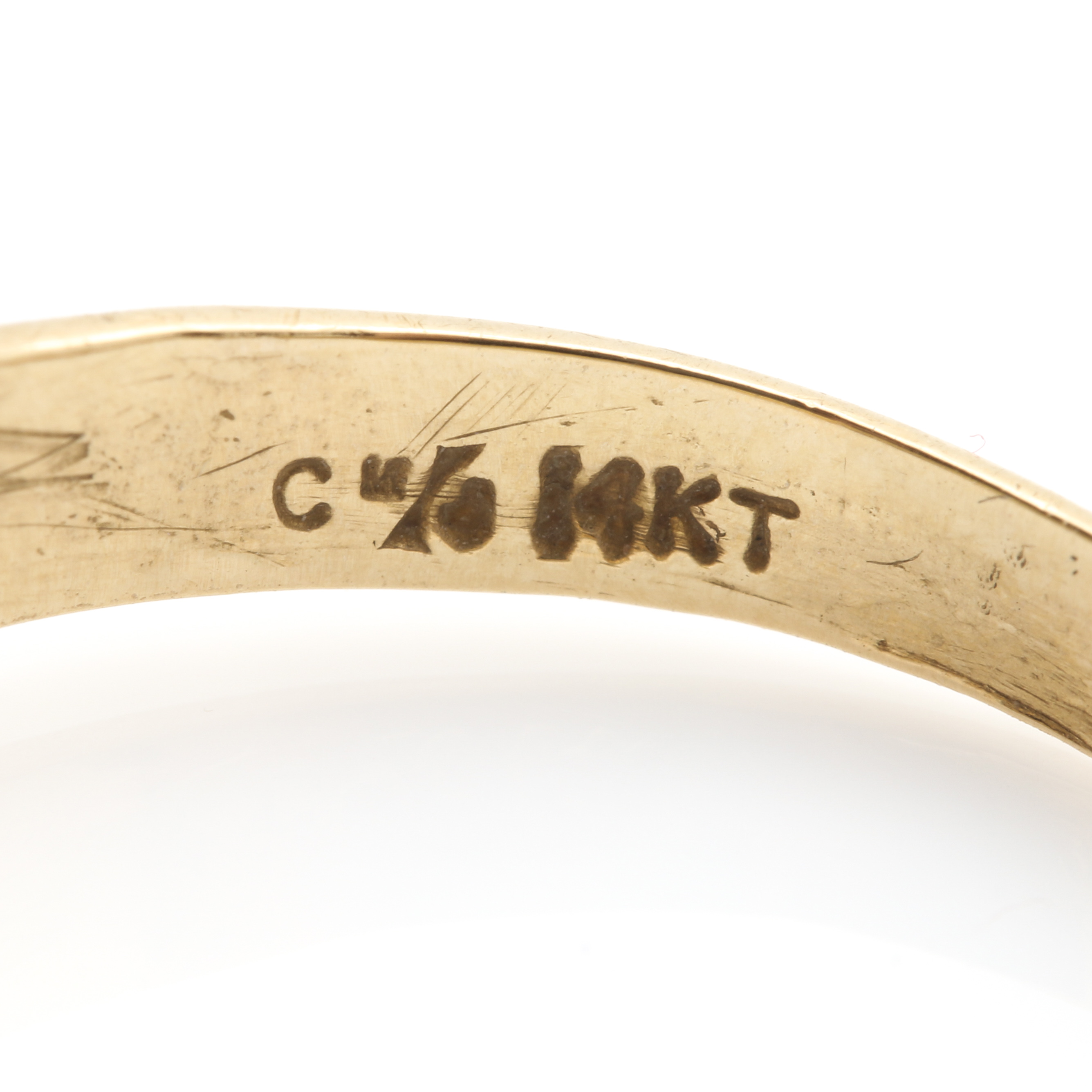 14K Yellow Gold Diamond Ring