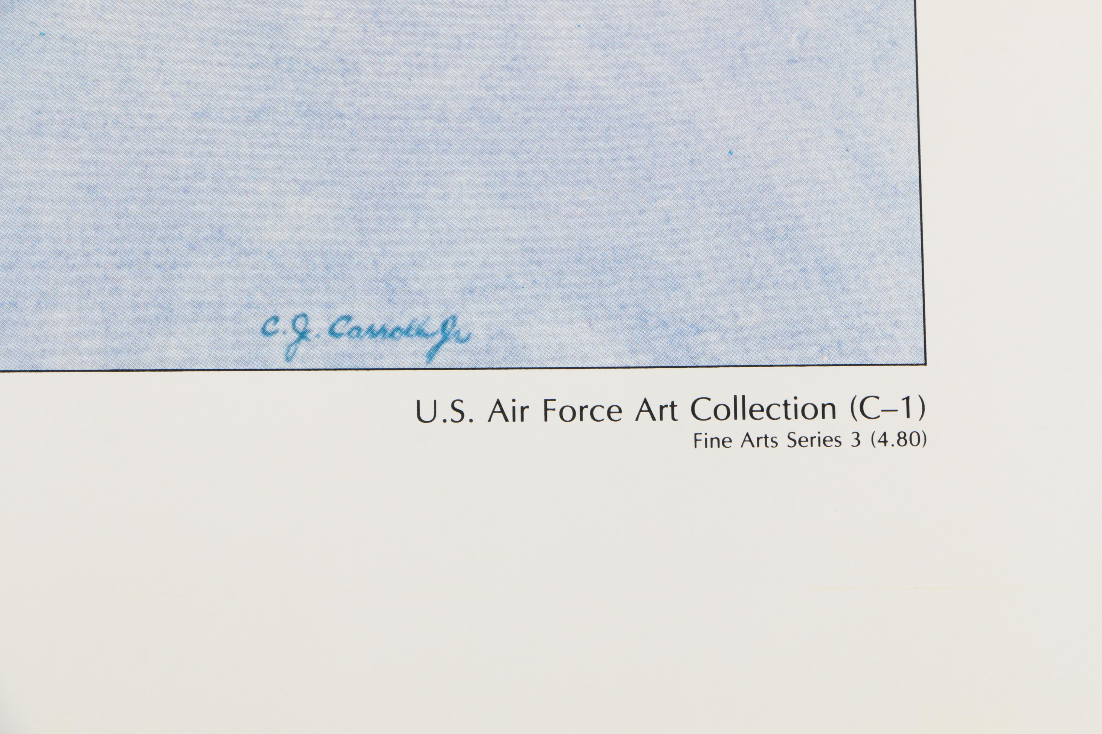 Grouping of Offset Lithographs on Paper of Aircraft From the United States Air Force Collection