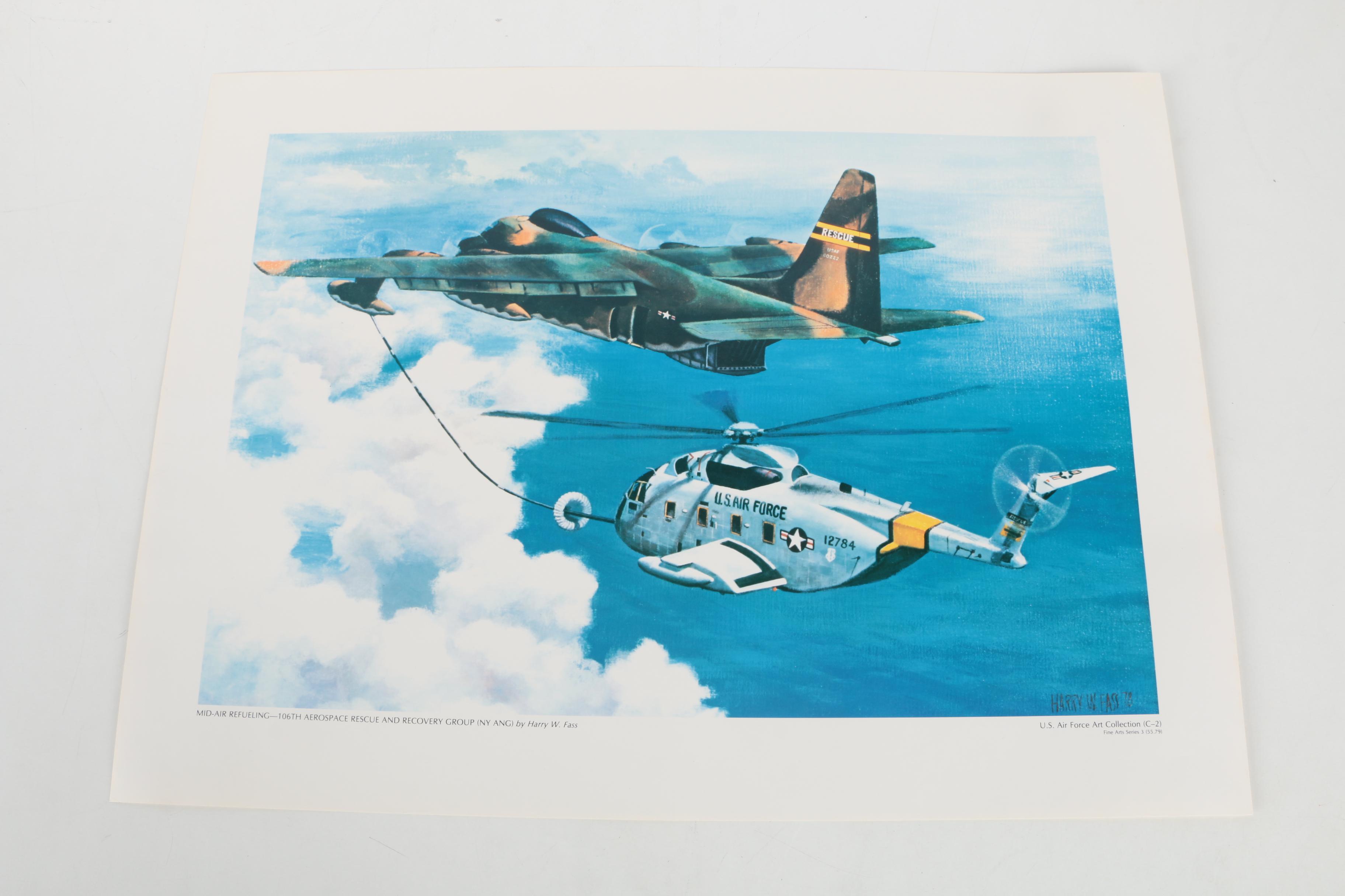 Grouping of Offset Lithographs on Paper of Aircraft From the United States Air Force Collection