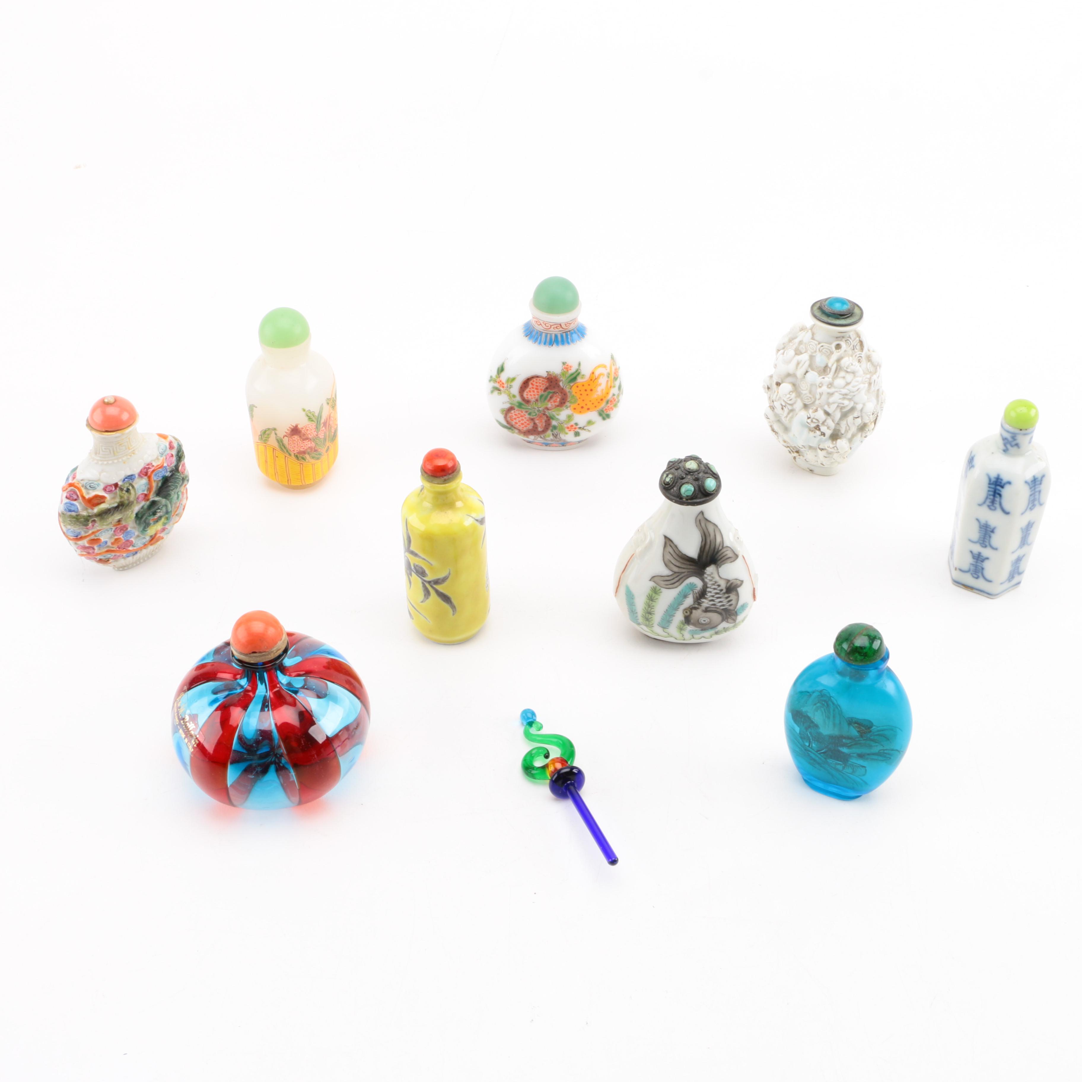 Assorted Ceramic Perfume Bottle Miniatures
