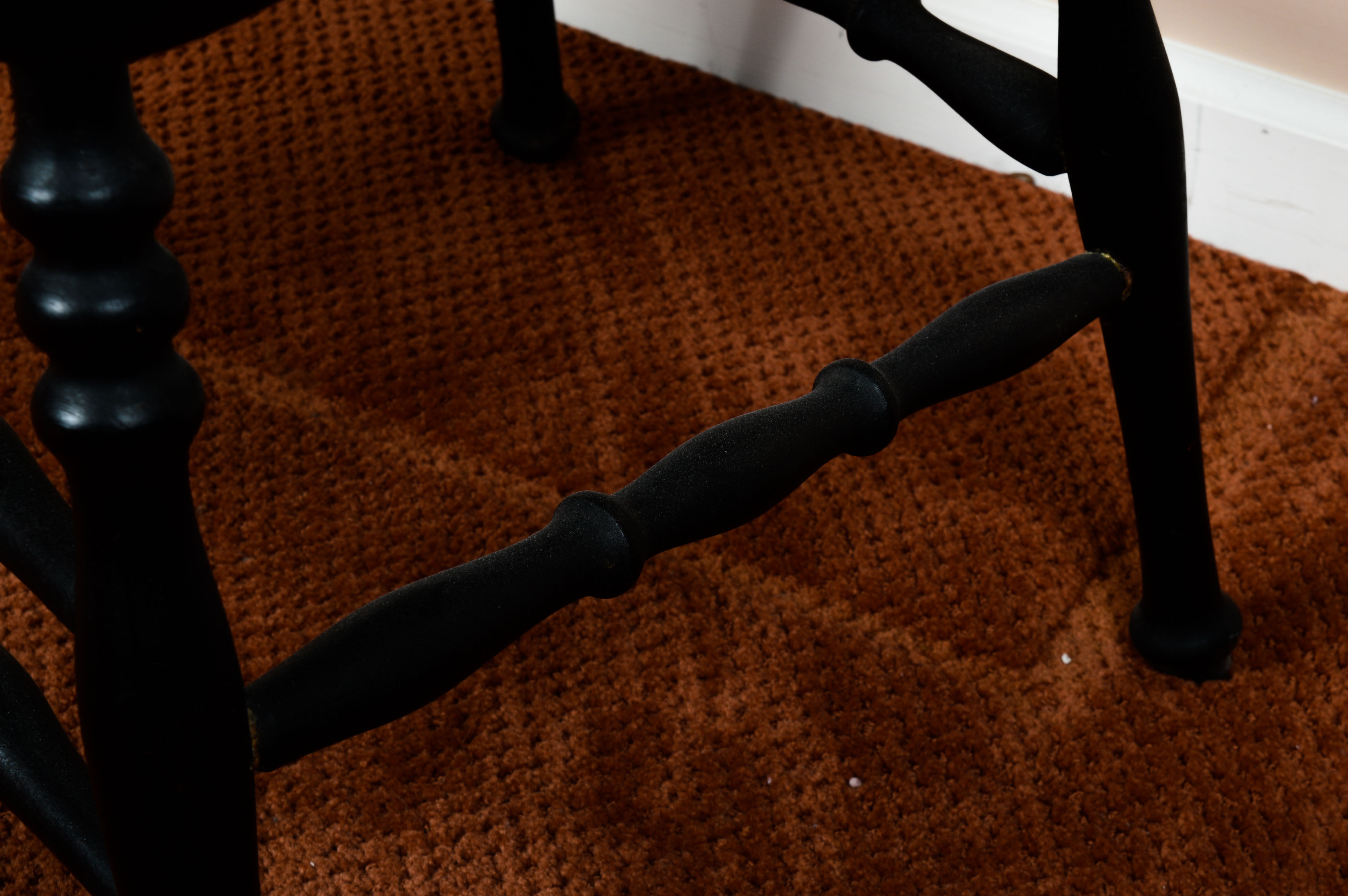 Carved "North Wind" Wooden Hall Chair