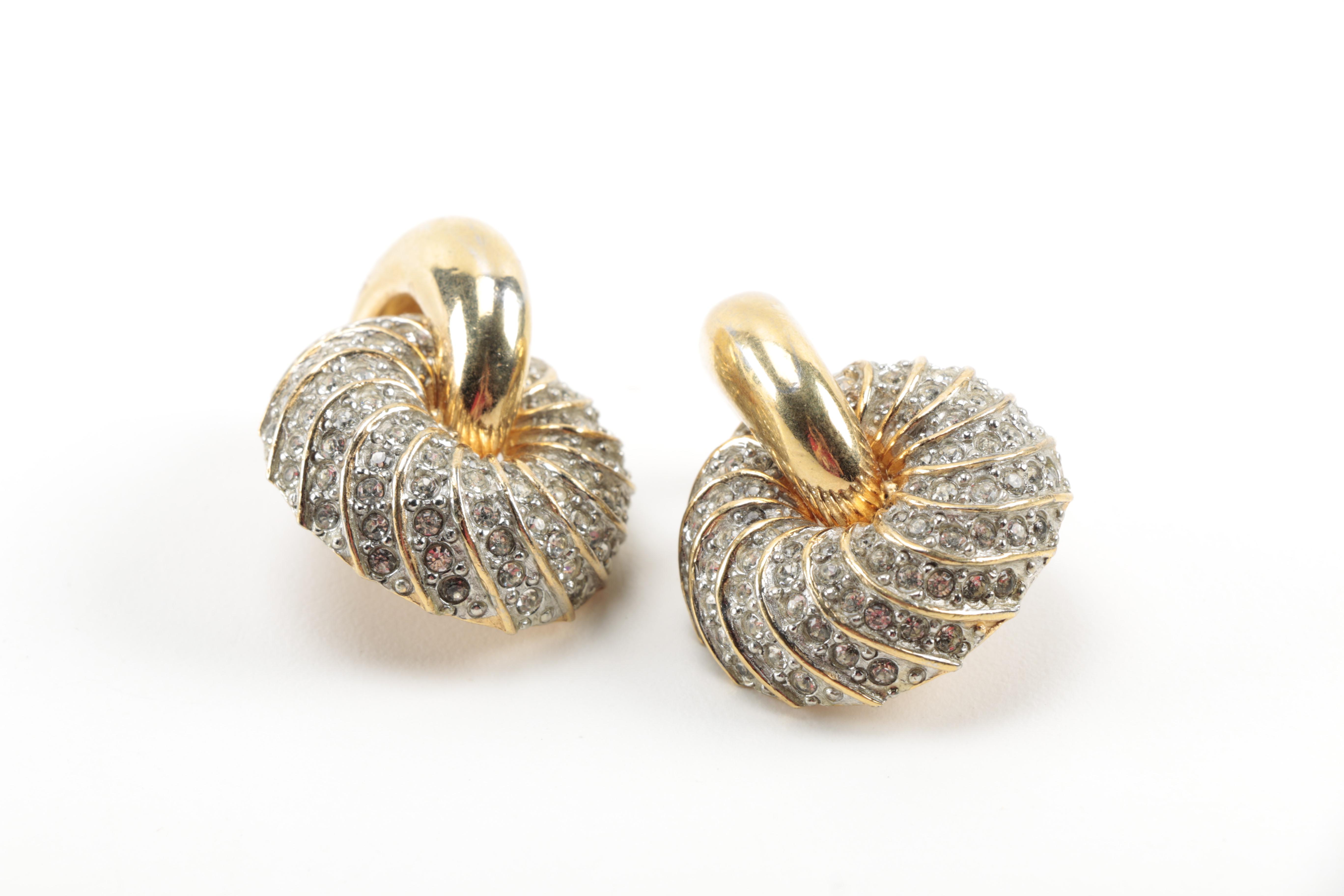 Designer Earrings Including Valentino