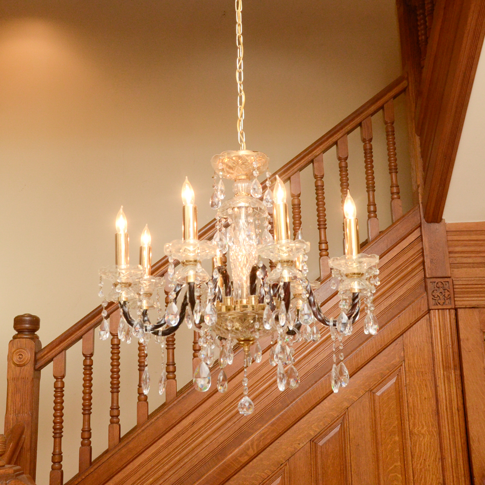 Eight Light Crystal Chandelier