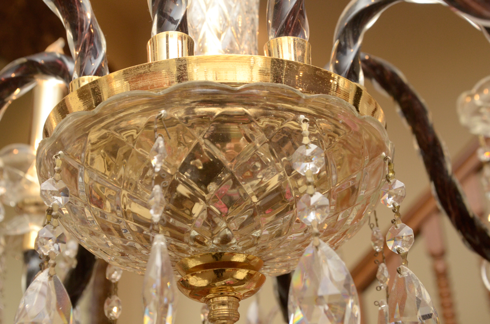 Eight Light Crystal Chandelier
