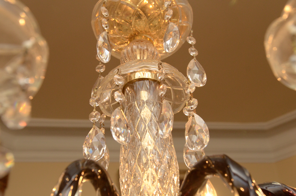 Eight Light Crystal Chandelier