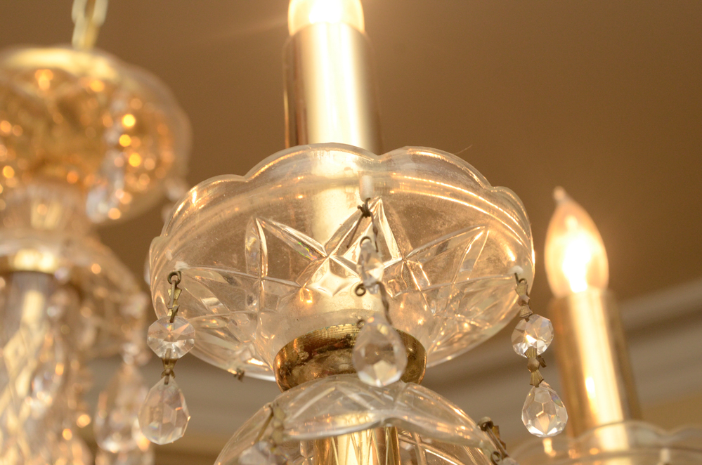 Eight Light Crystal Chandelier
