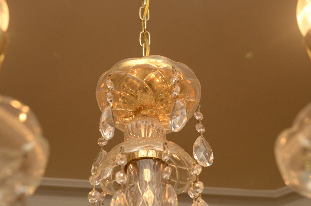 Eight Light Crystal Chandelier
