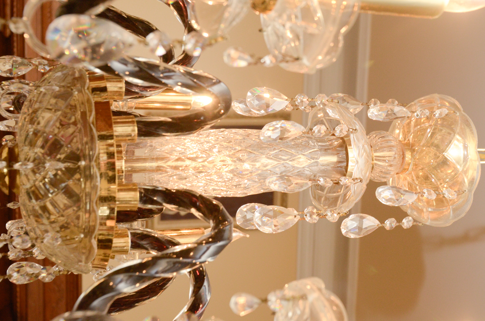 Eight Light Crystal Chandelier