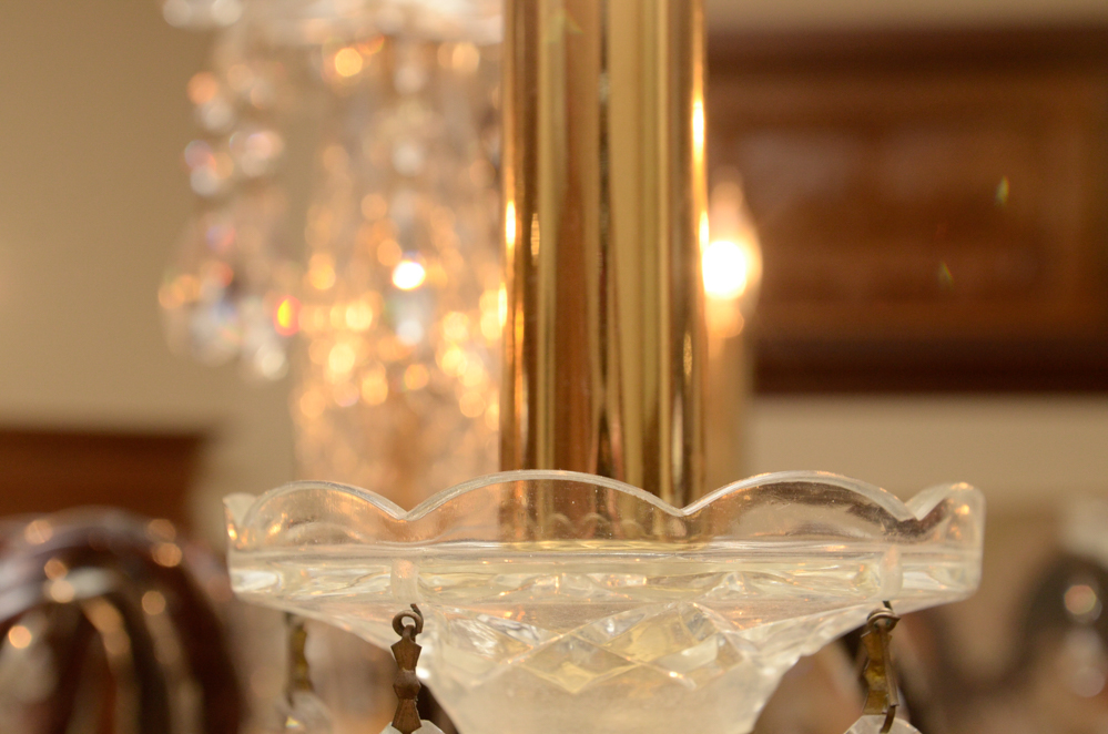 Eight Light Crystal Chandelier