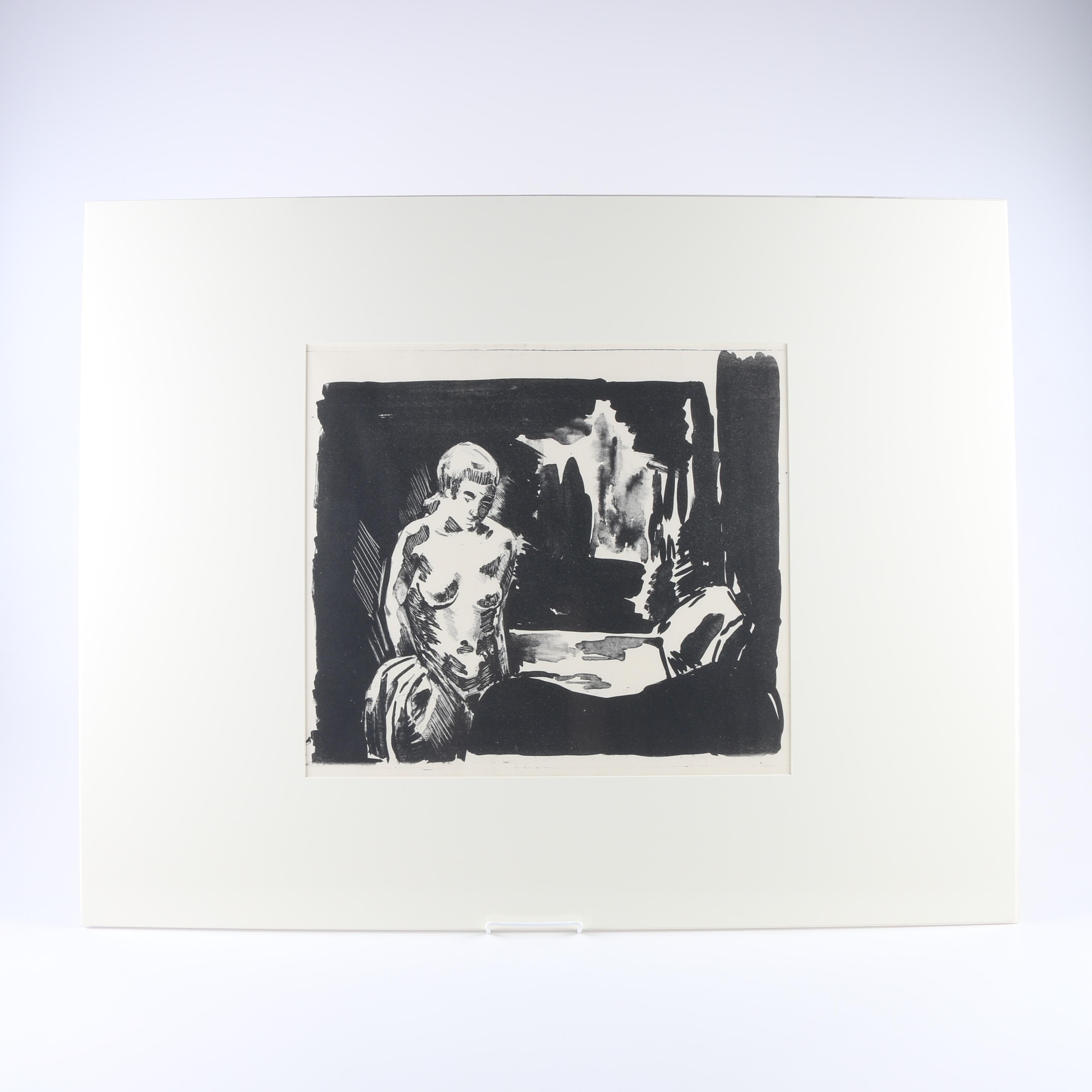 Arthur Helwig Lithotint "Nine Fifteen"