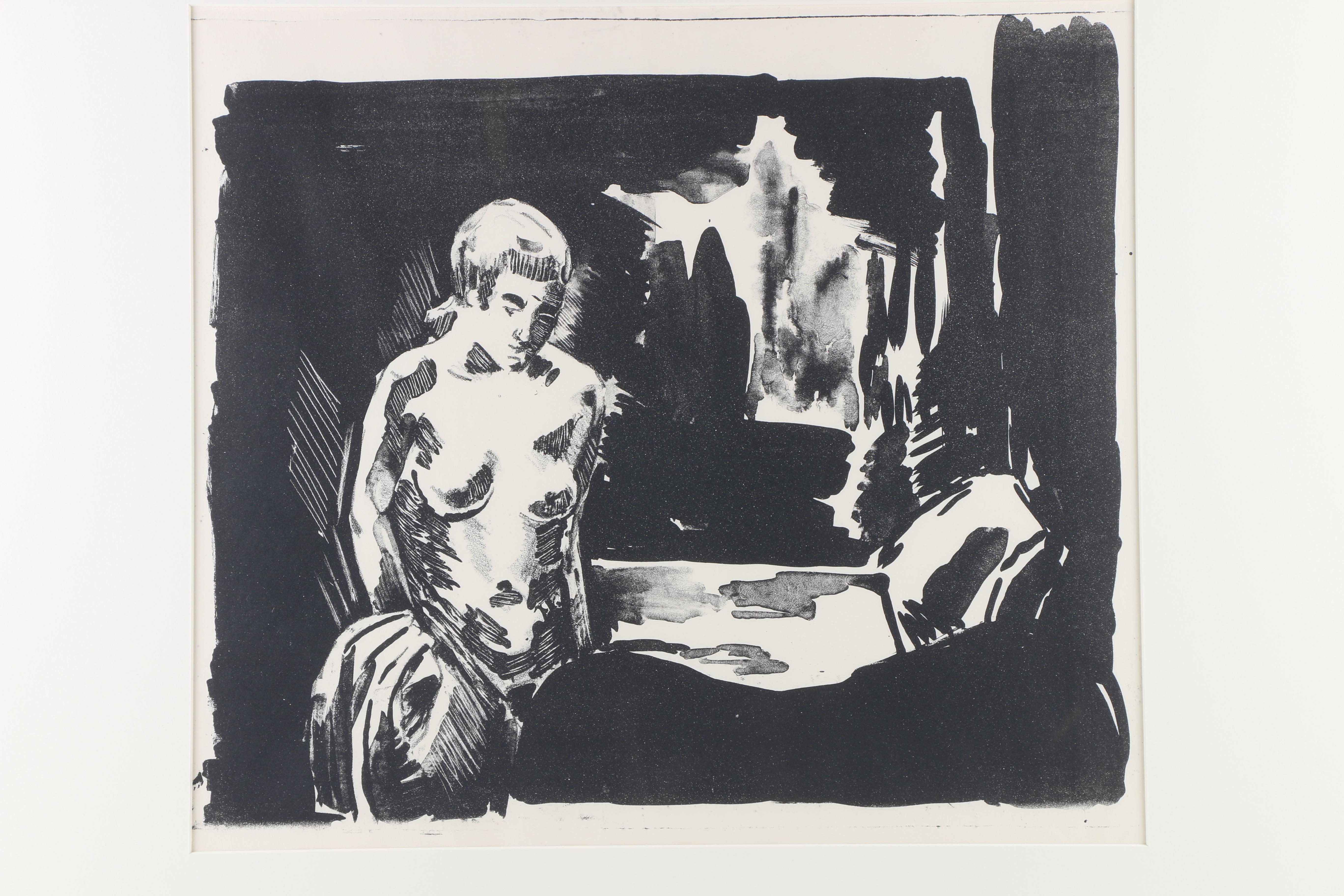 Arthur Helwig Lithotint "Nine Fifteen"