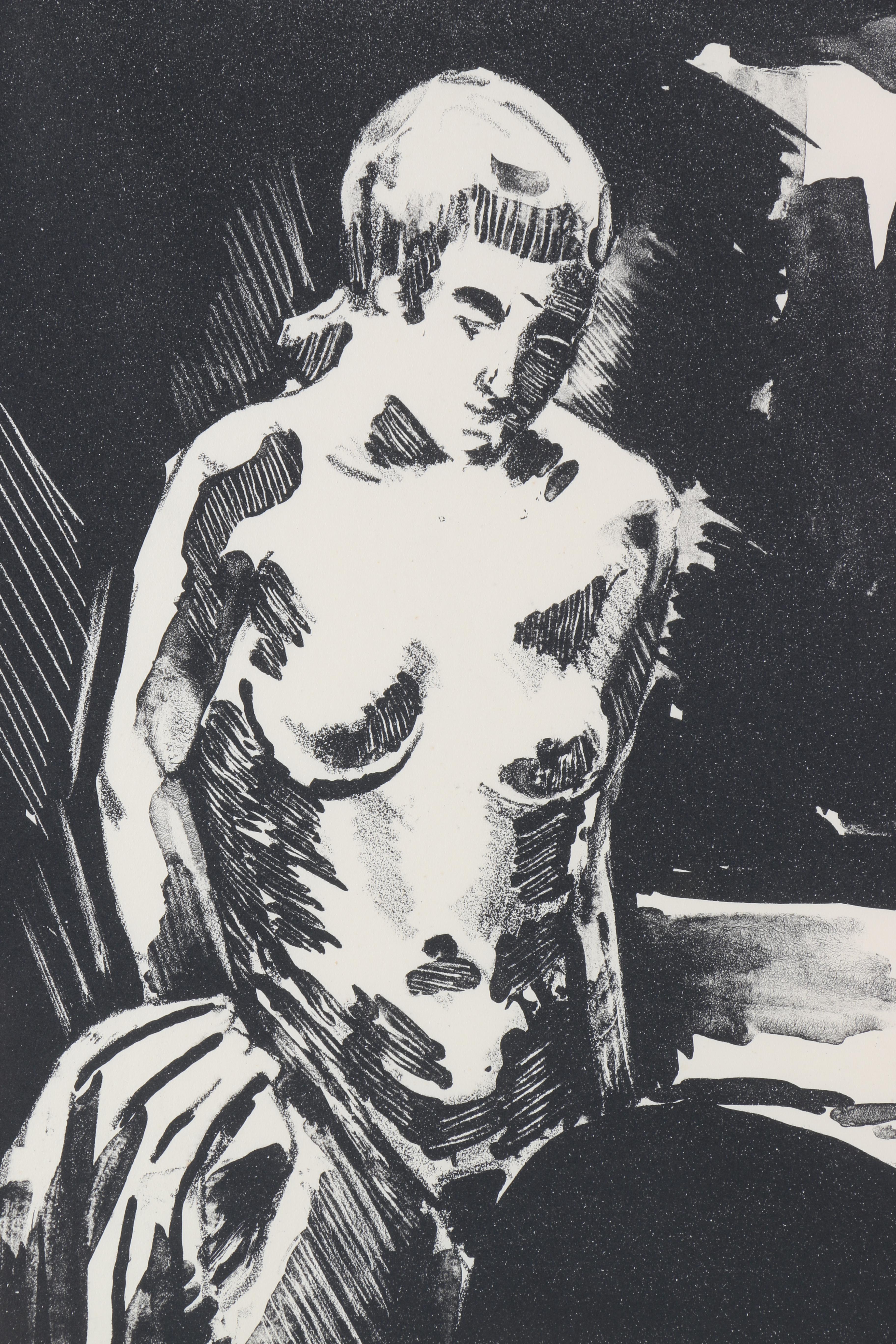 Arthur Helwig Lithotint "Nine Fifteen"