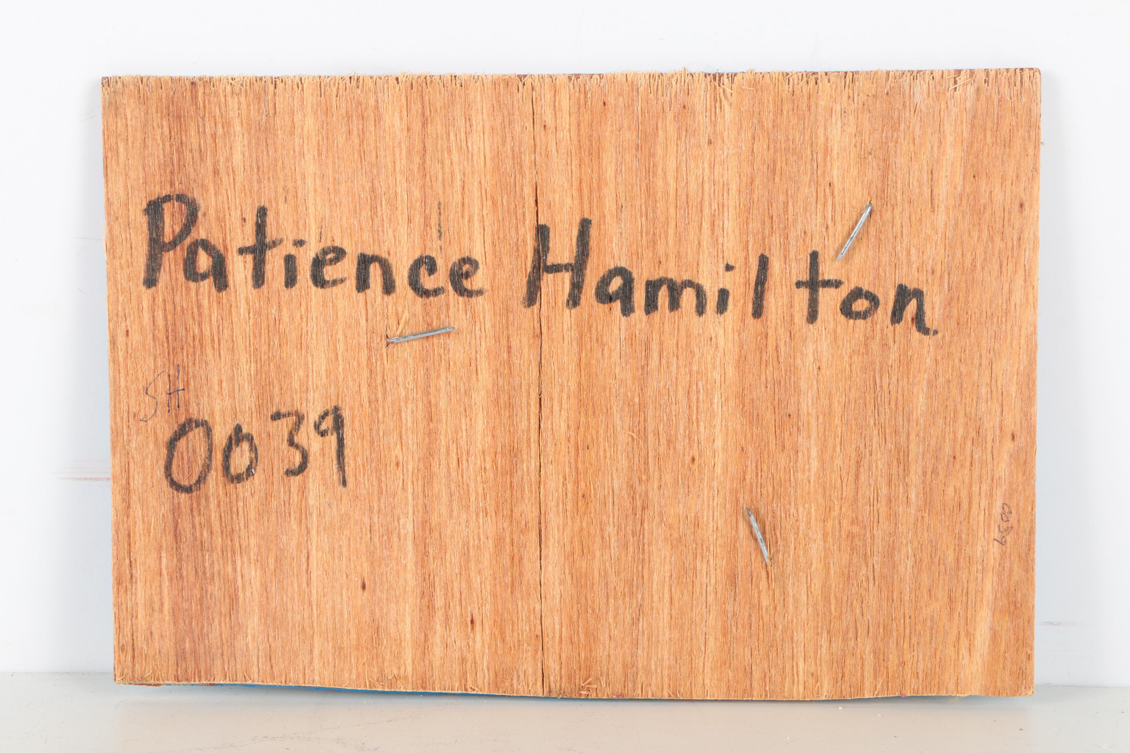 Patience Hamilton Folk Art Mixed Media on Board of Underwater Landscapes