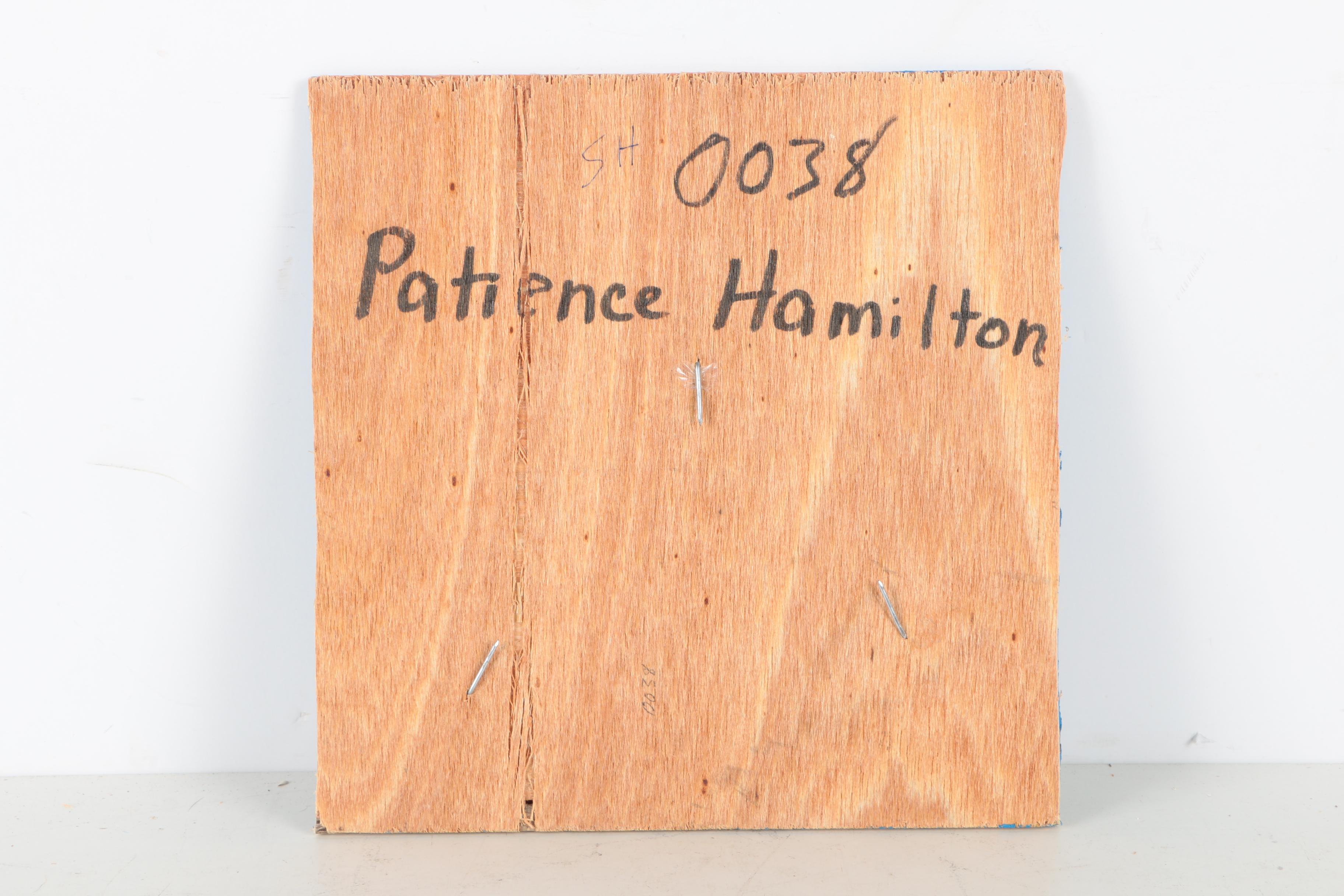 Patience Hamilton Folk Art Mixed Media on Board of Underwater Landscapes