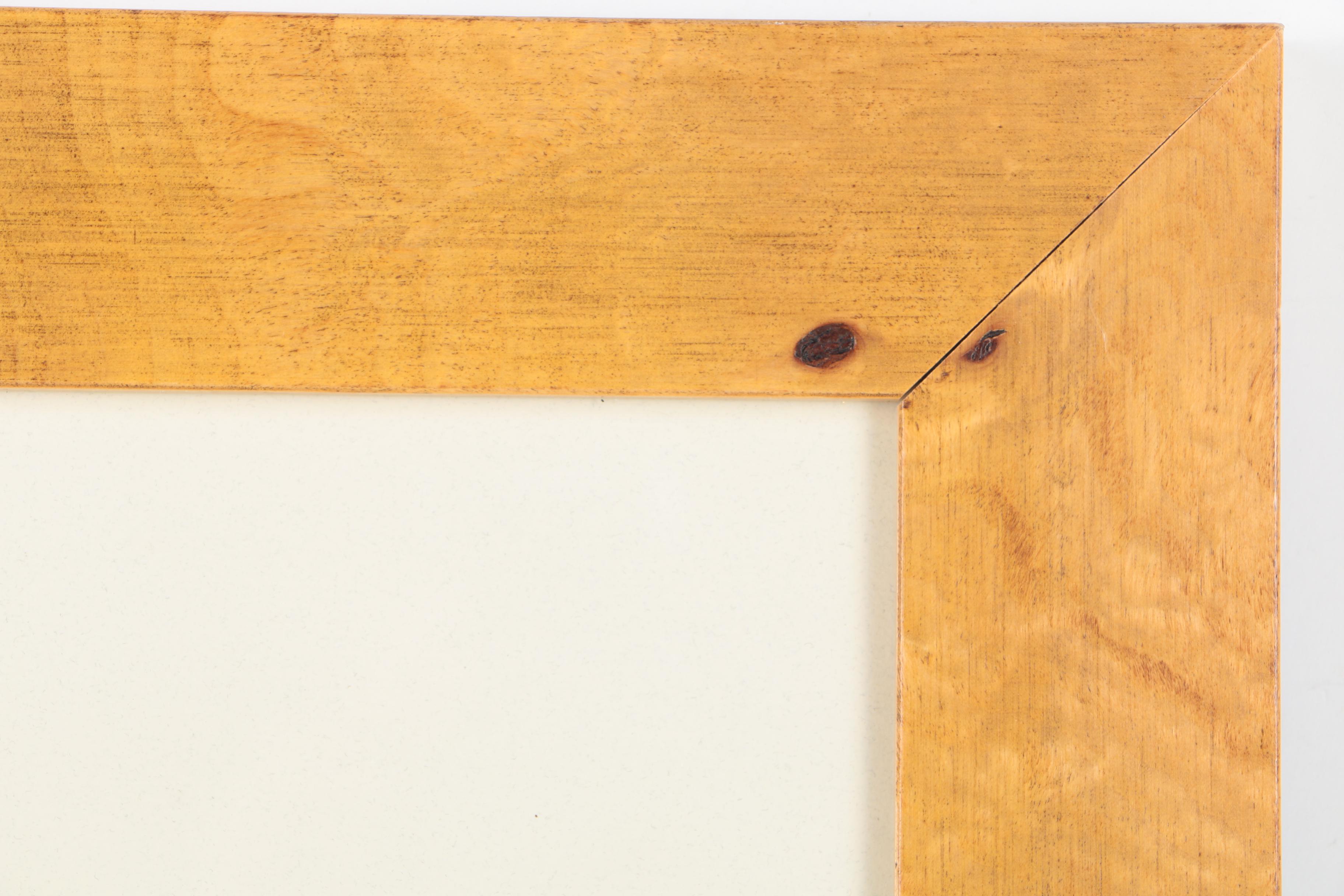 Marcia Hardy 2001 Torn Paper Collage of Starry Mountain Landscape