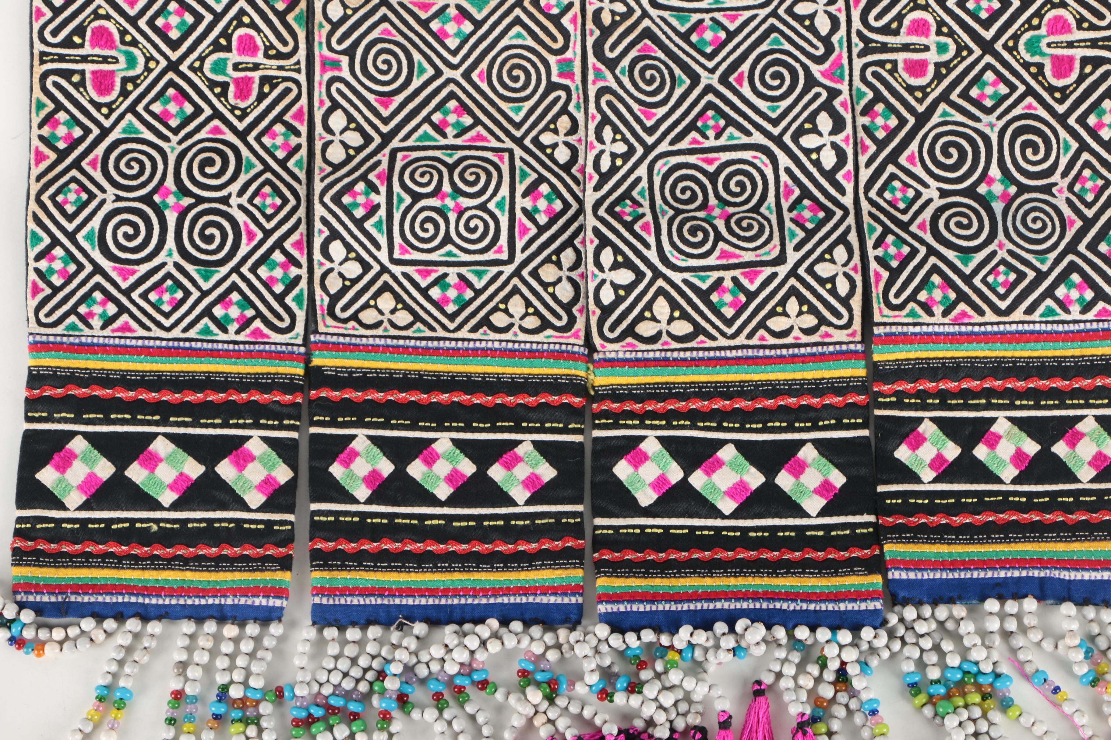 Nepalese Hand-Stitched Appliqué and Embroidery Wall Hanging