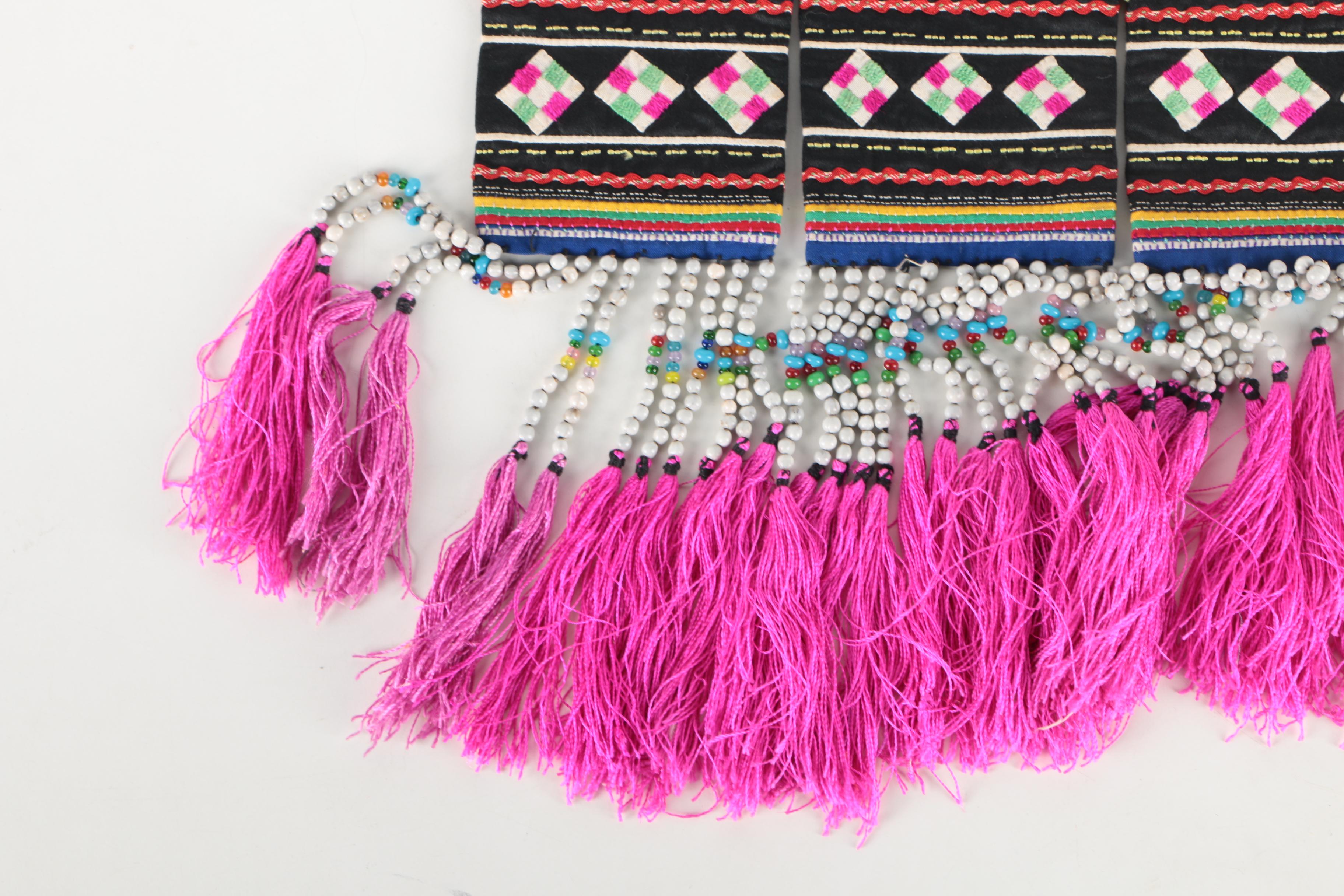 Nepalese Hand-Stitched Appliqué and Embroidery Wall Hanging