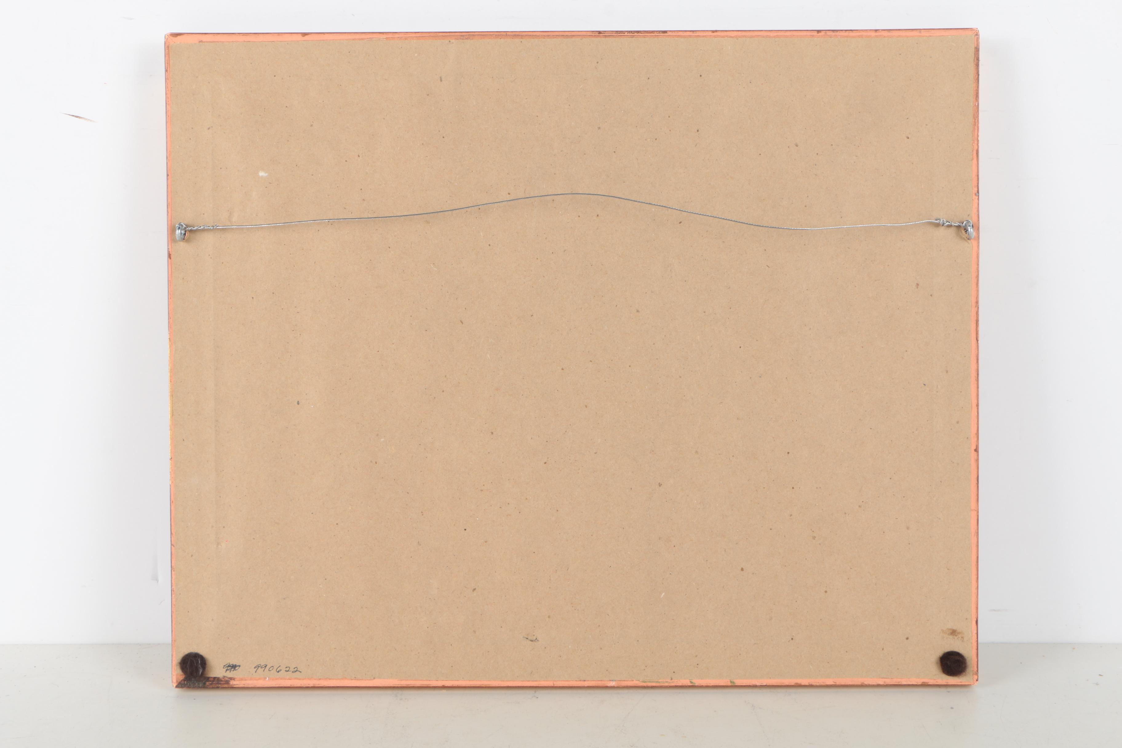 J. Gossman Mixed Media Painting on Paper of Clouds Over a Horizon