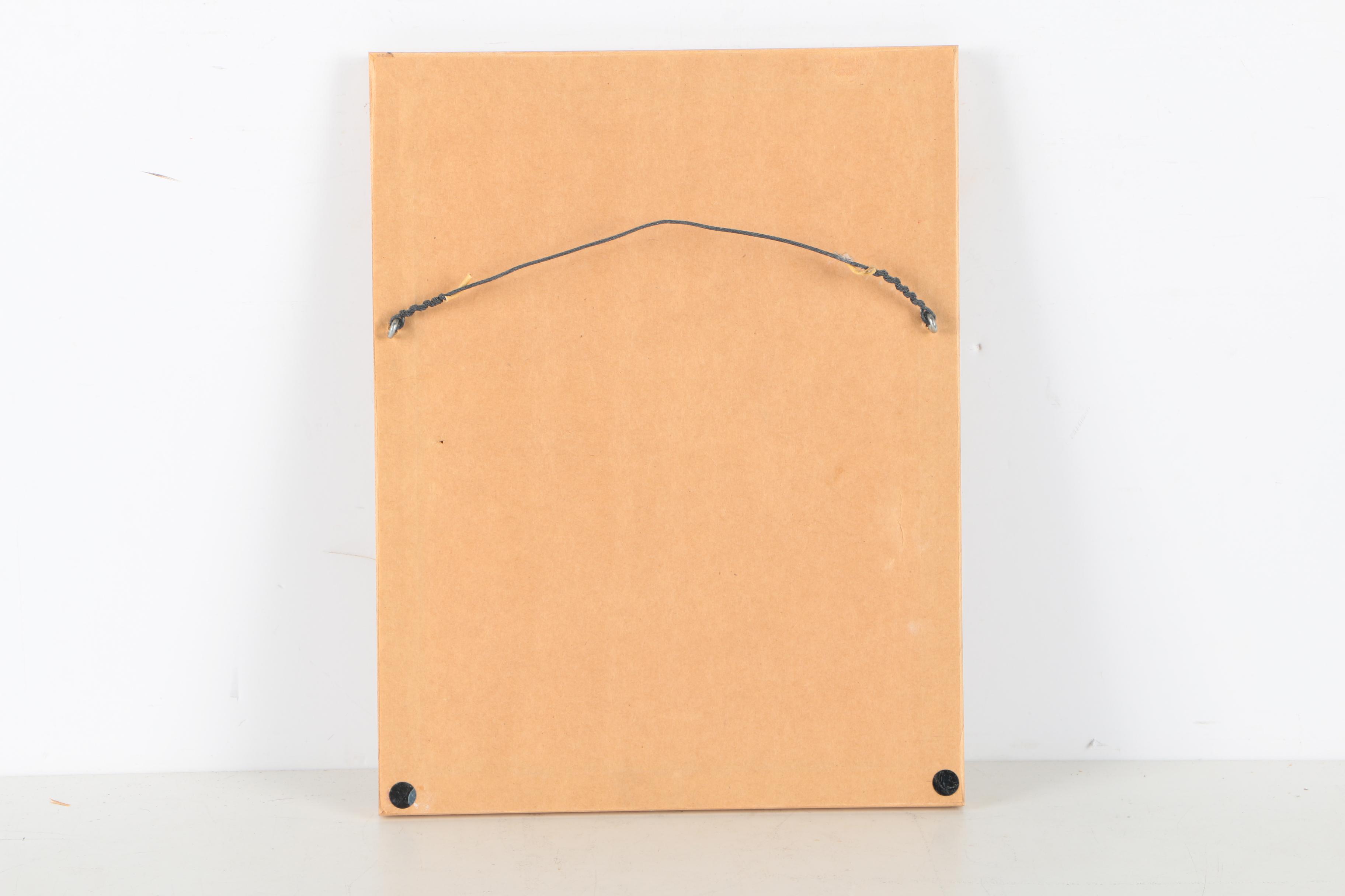 Jim N. Hill Mixed Media on Paper of Couple