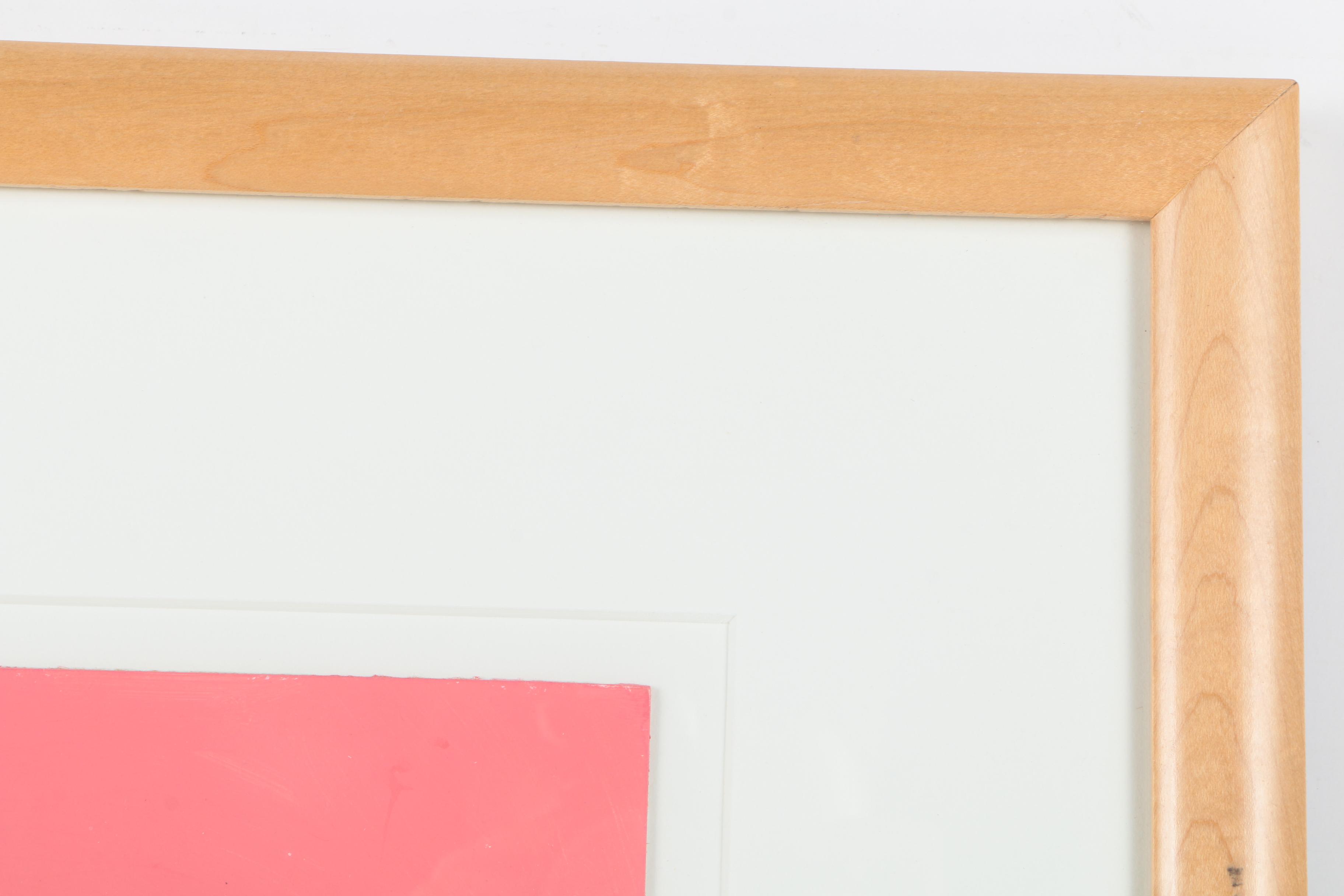 Jim N. Hill Acrylic on Paper Painting of Reclining Woman