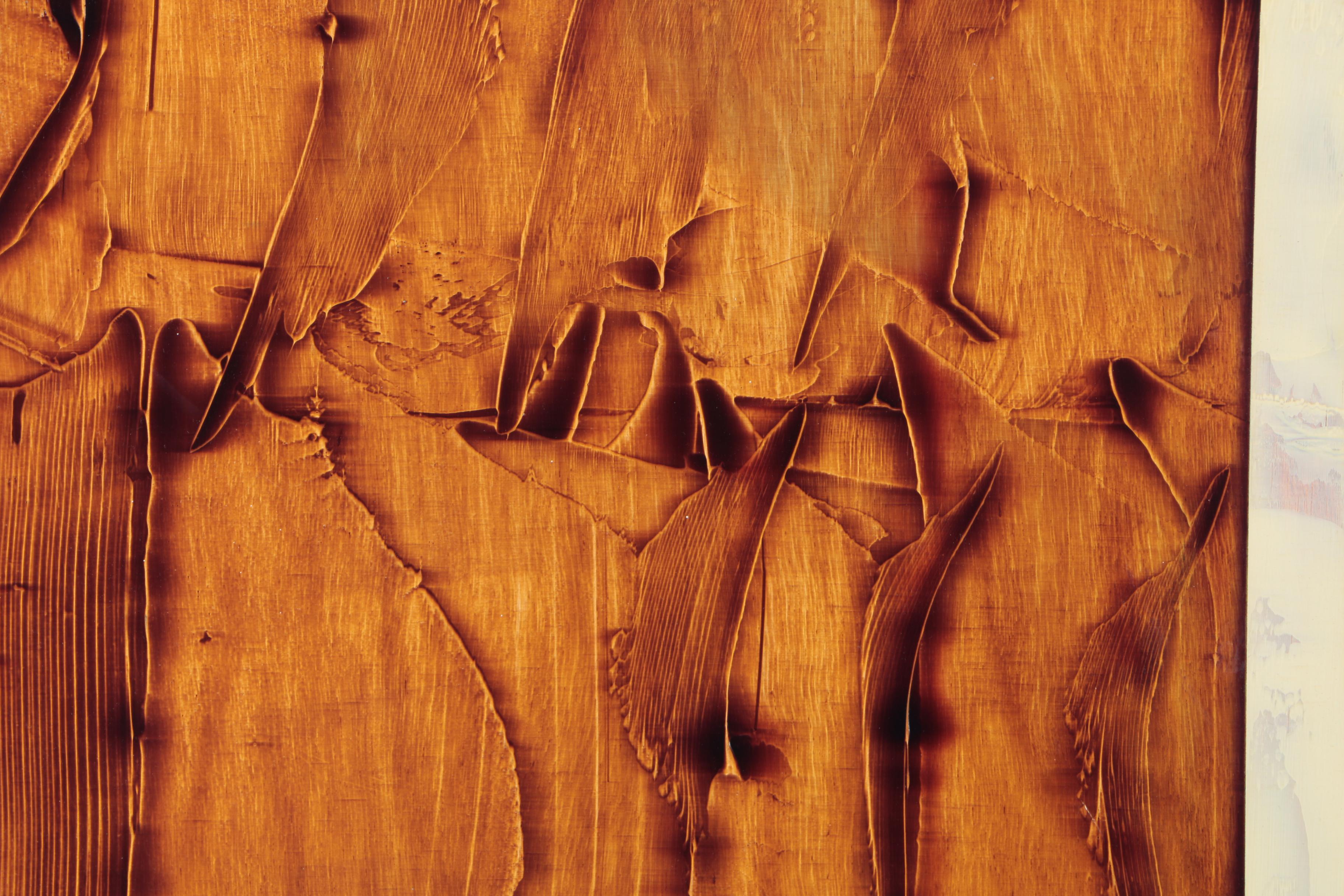 Richard A. Carlson Acrylic Over Gesso on Wood Panel "Earth Spirit II"